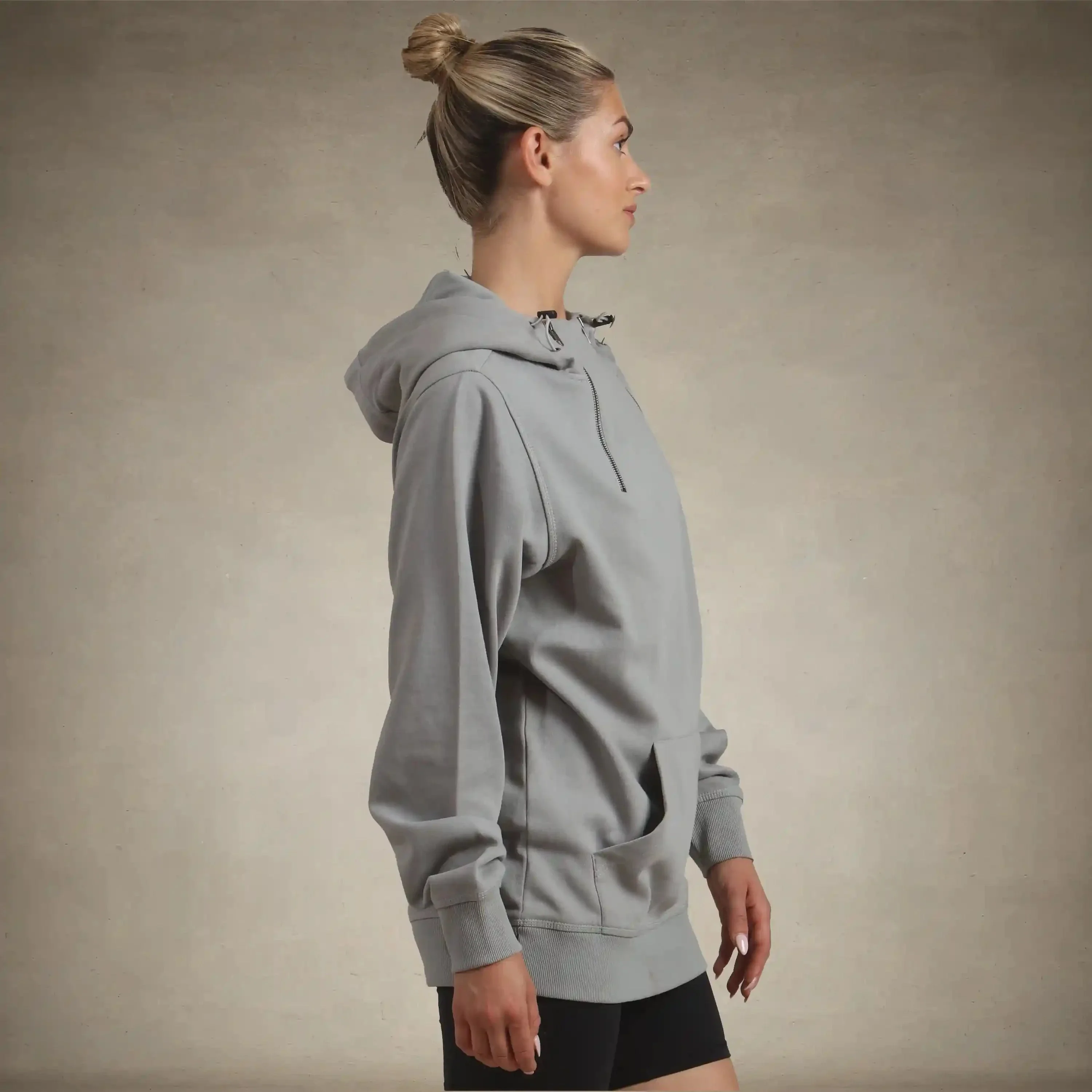 Women's Taylor Double Zipper Pullover Oversized Hoodie - Image 7