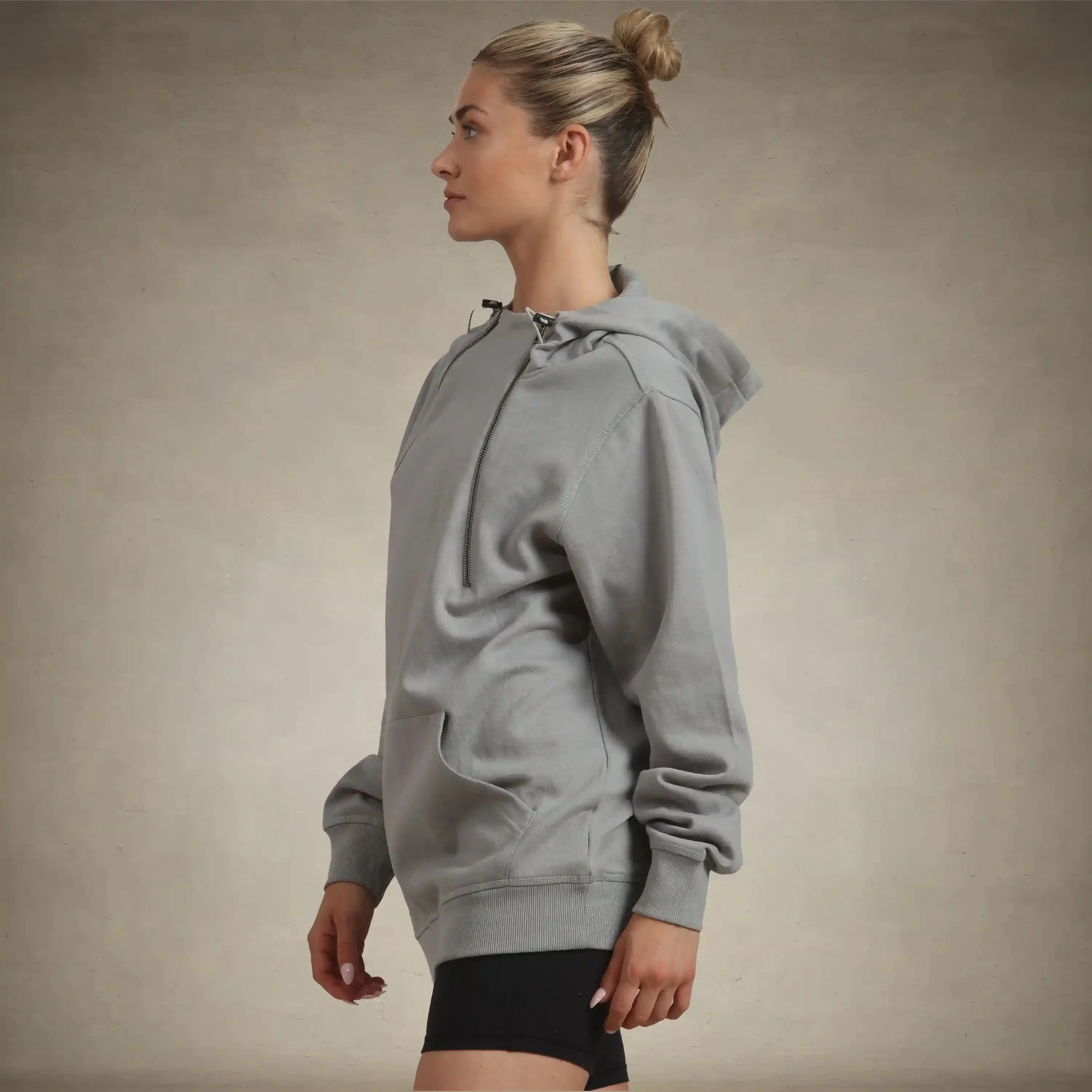 Women's Taylor Double Zipper Pullover Oversized Hoodie - Image 8