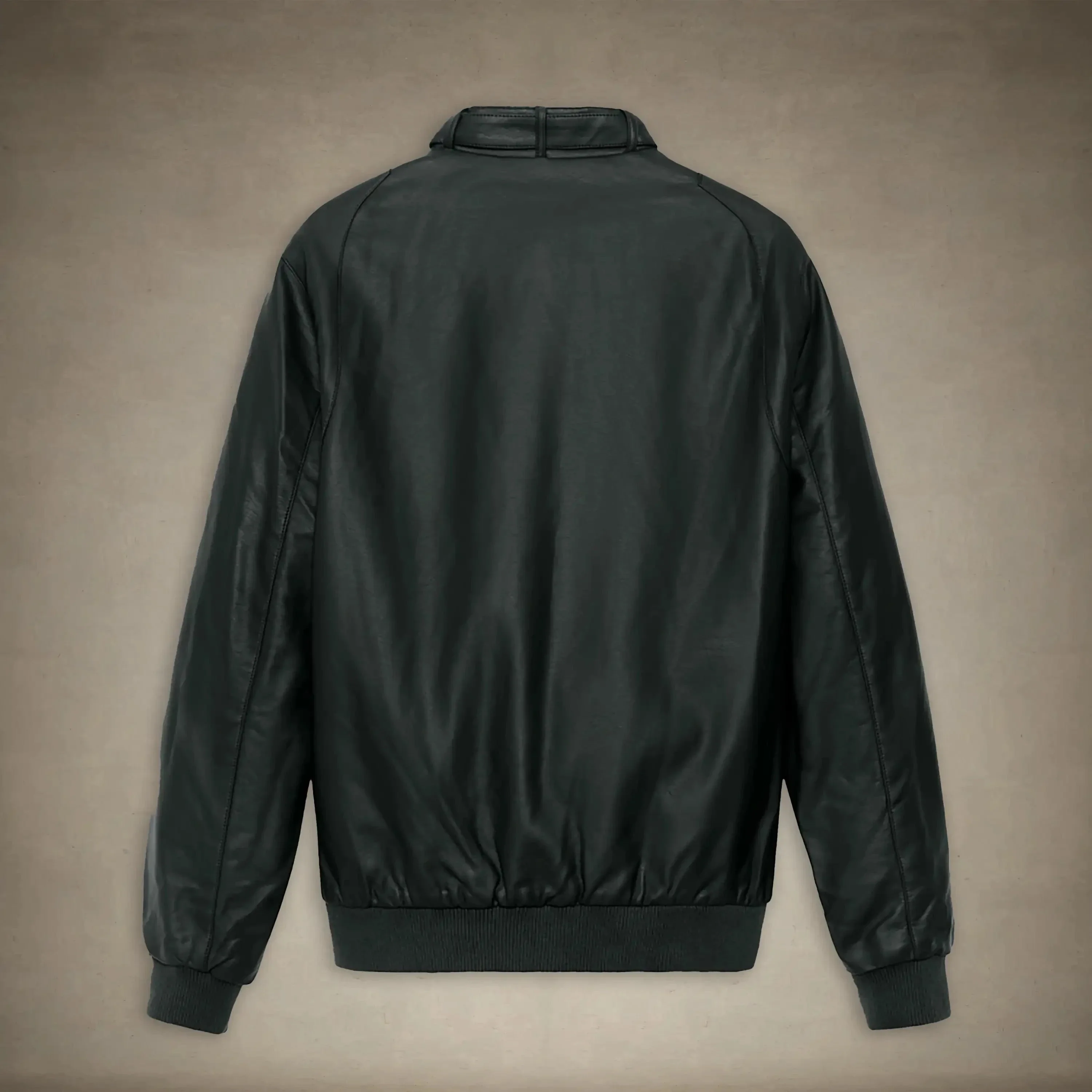 Women's Faux Leather Iconic Racer Oversized Jacket - Image 12