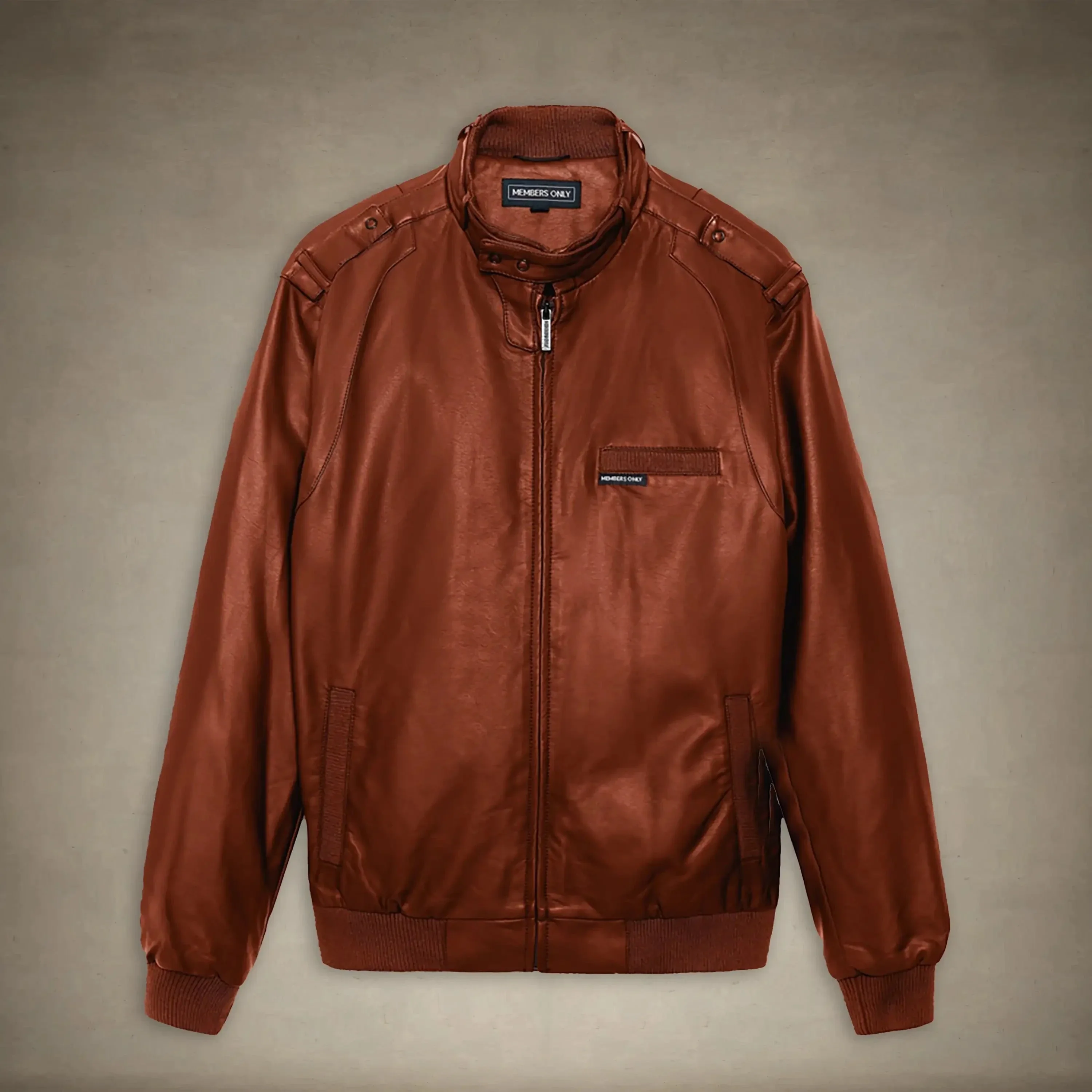 Women's Faux Leather Iconic Racer Oversized Jacket - Image 27