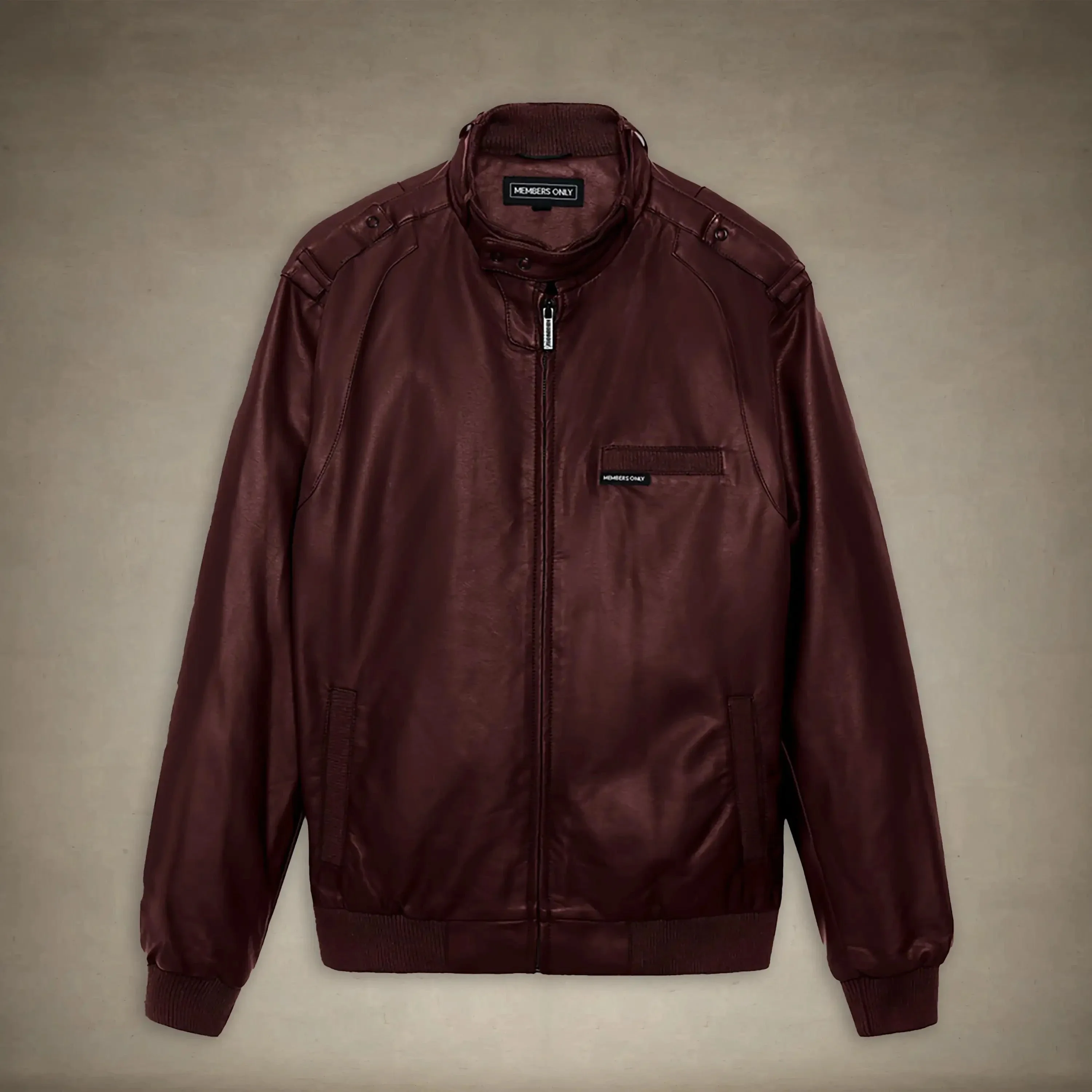 Women's Faux Leather Iconic Racer Oversized Jacket - Image 4
