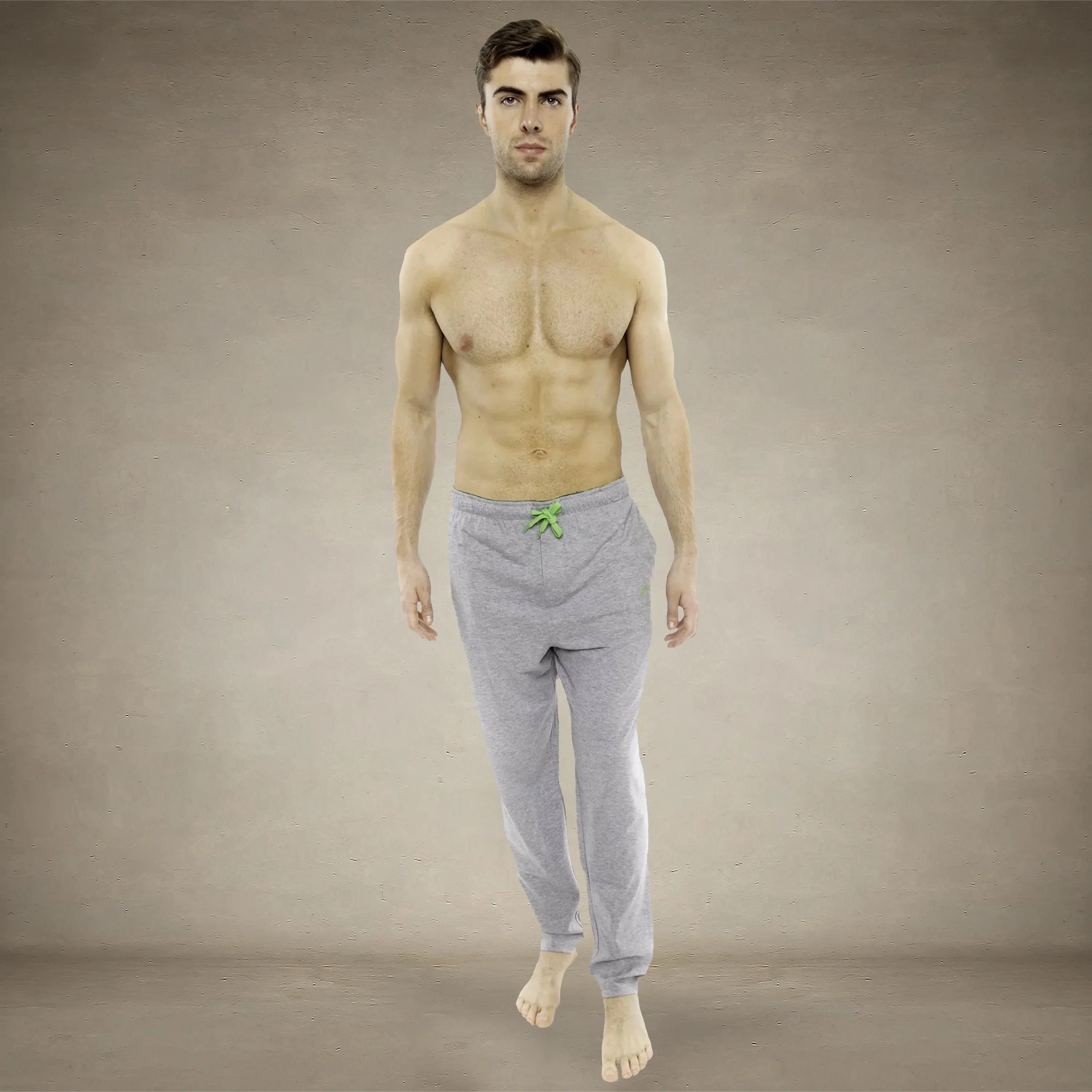 Men's Heather Contrast Elastic Sleep Pants - FINAL SALE - Image 3