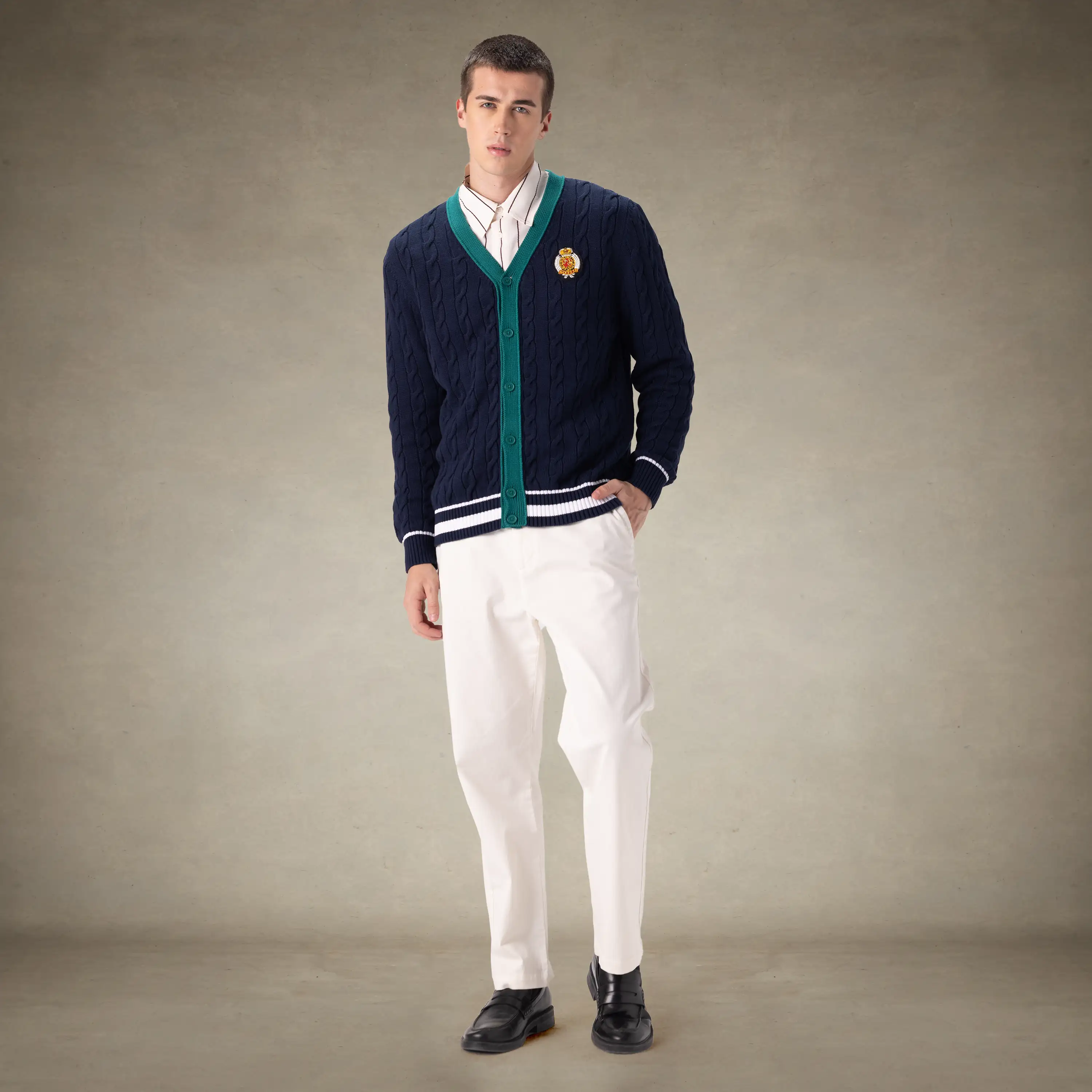 Men's Cable Knit Cardigan - Image 22
