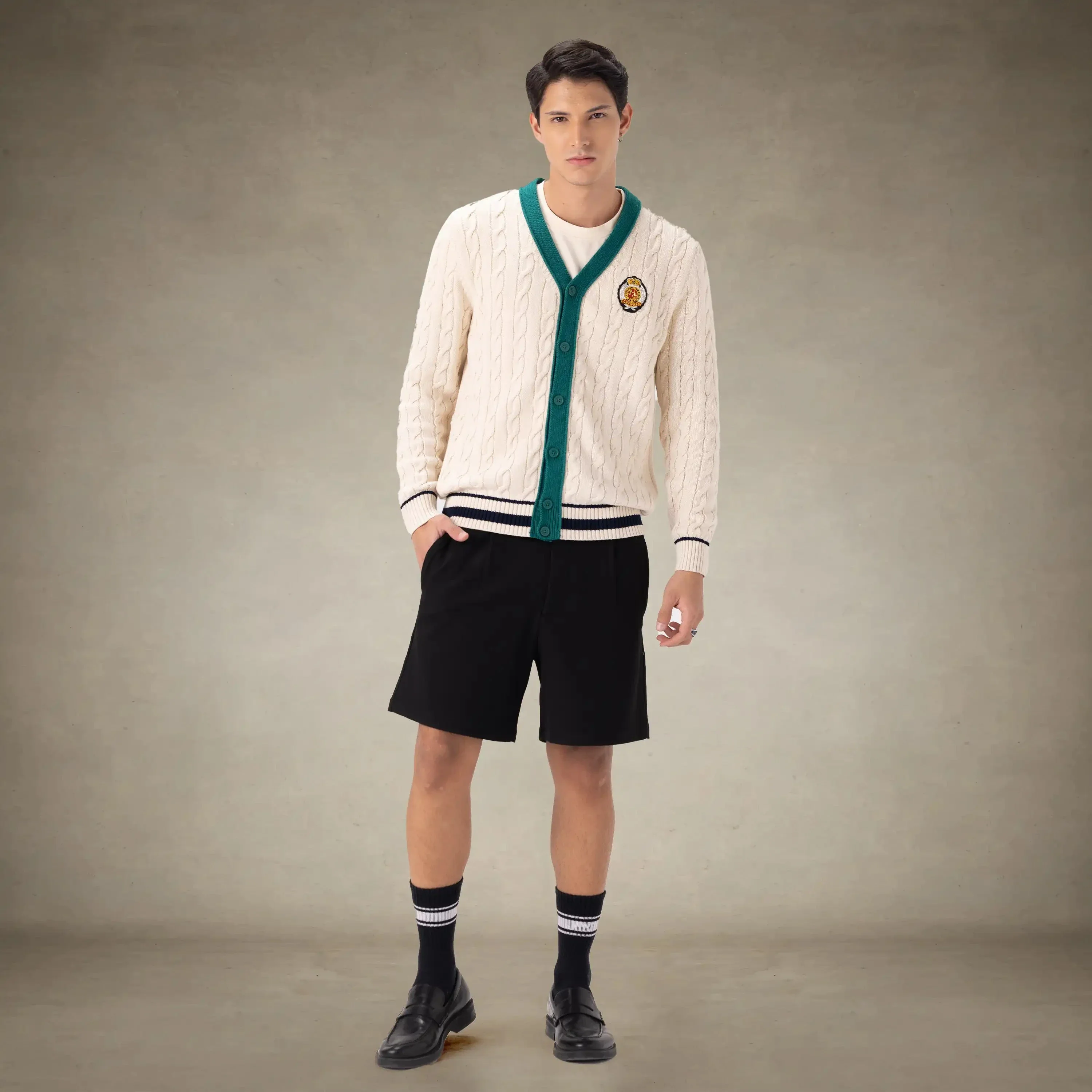 Men's Cable Knit Cardigan - Image 7