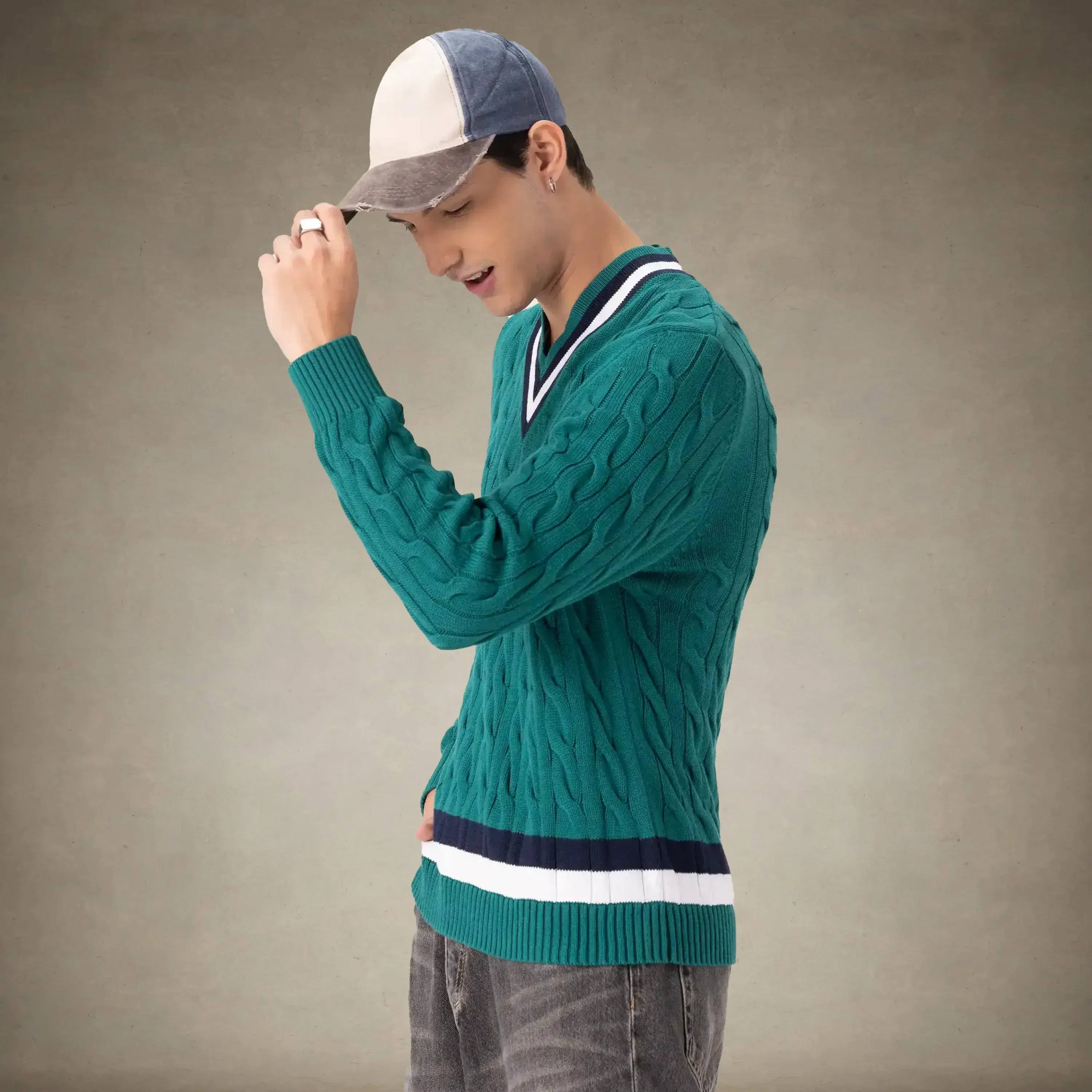 Men's Cable Knit Cricket Sweater - Image 18