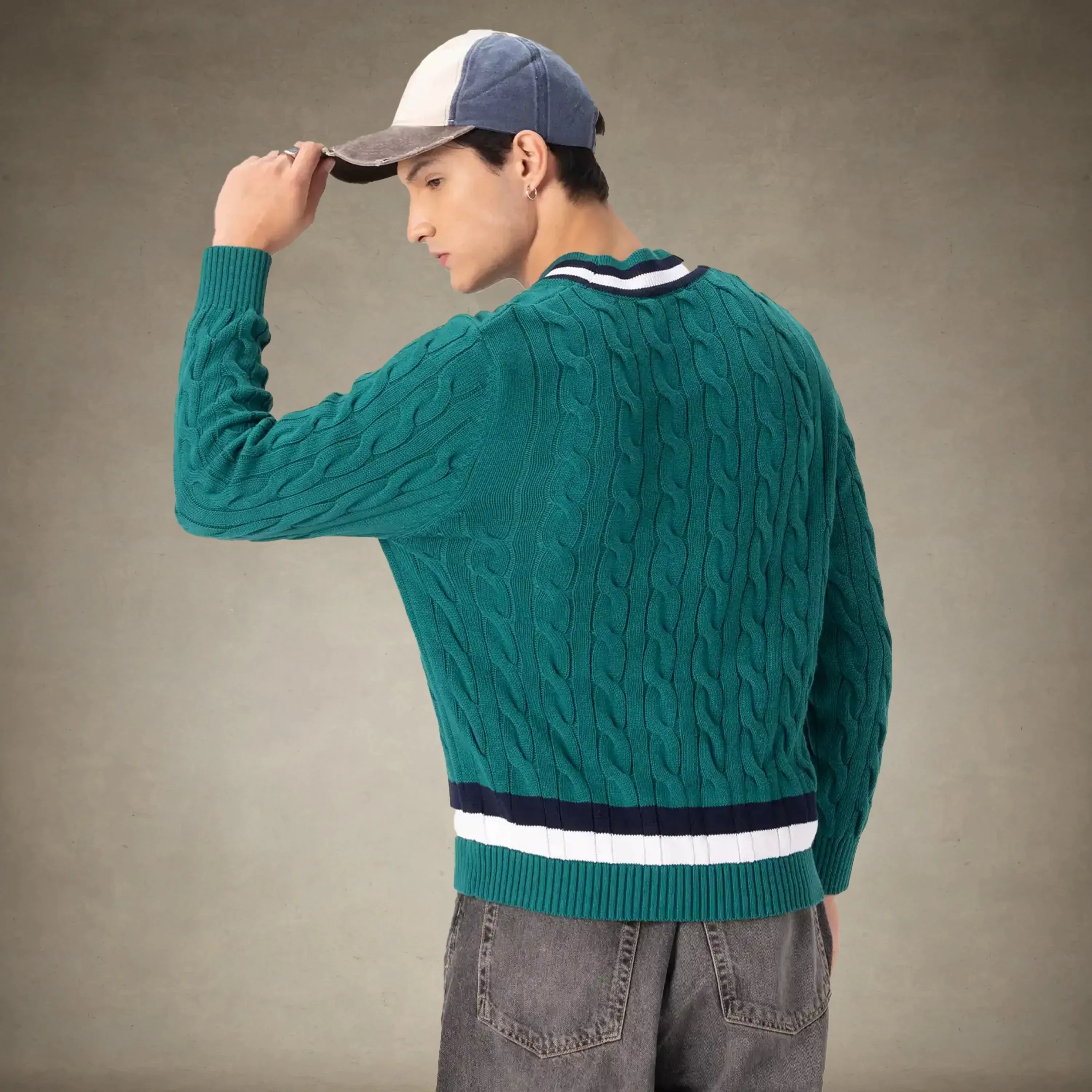 Men's Cable Knit Cricket Sweater - Image 19