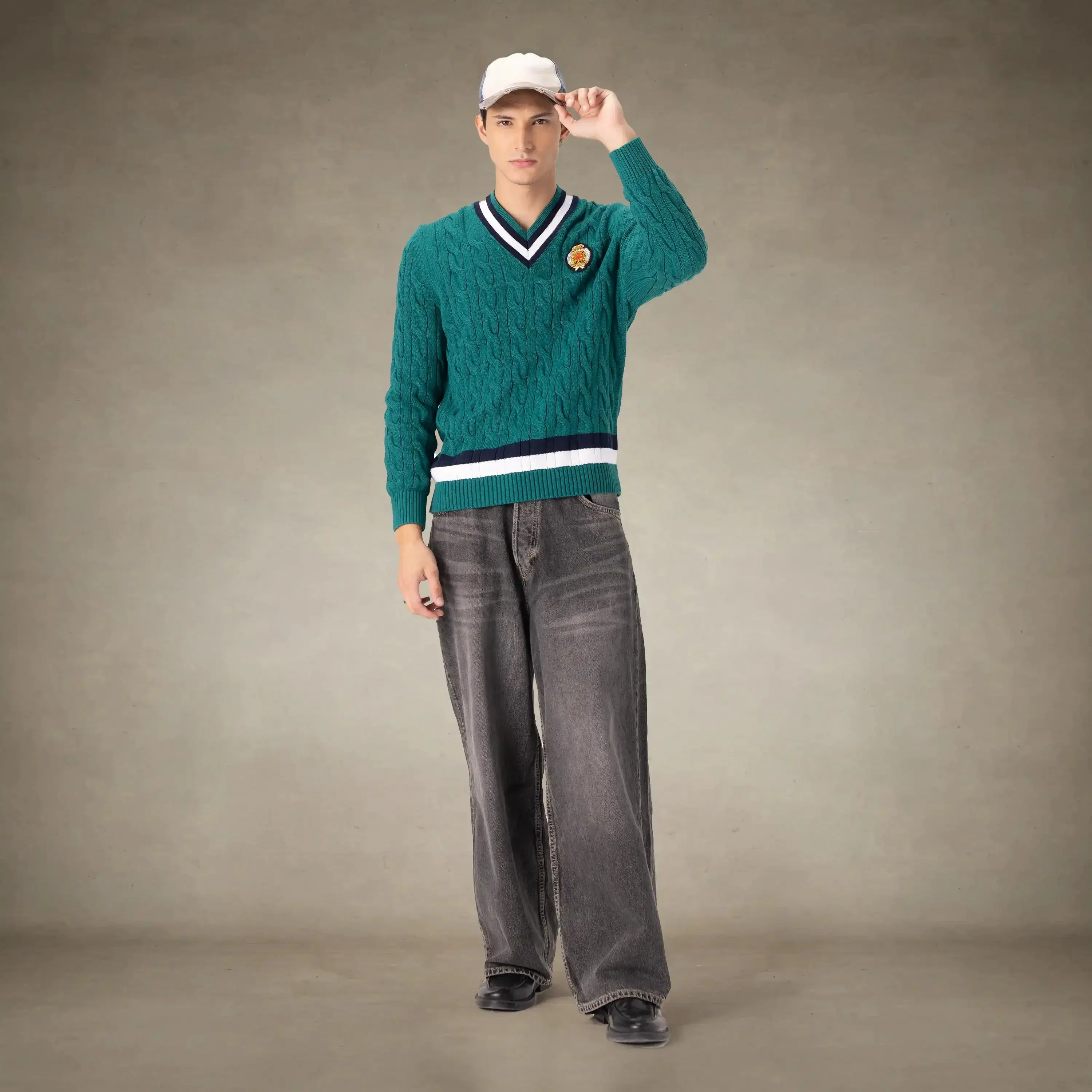 Men's Cable Knit Cricket Sweater - Image 24