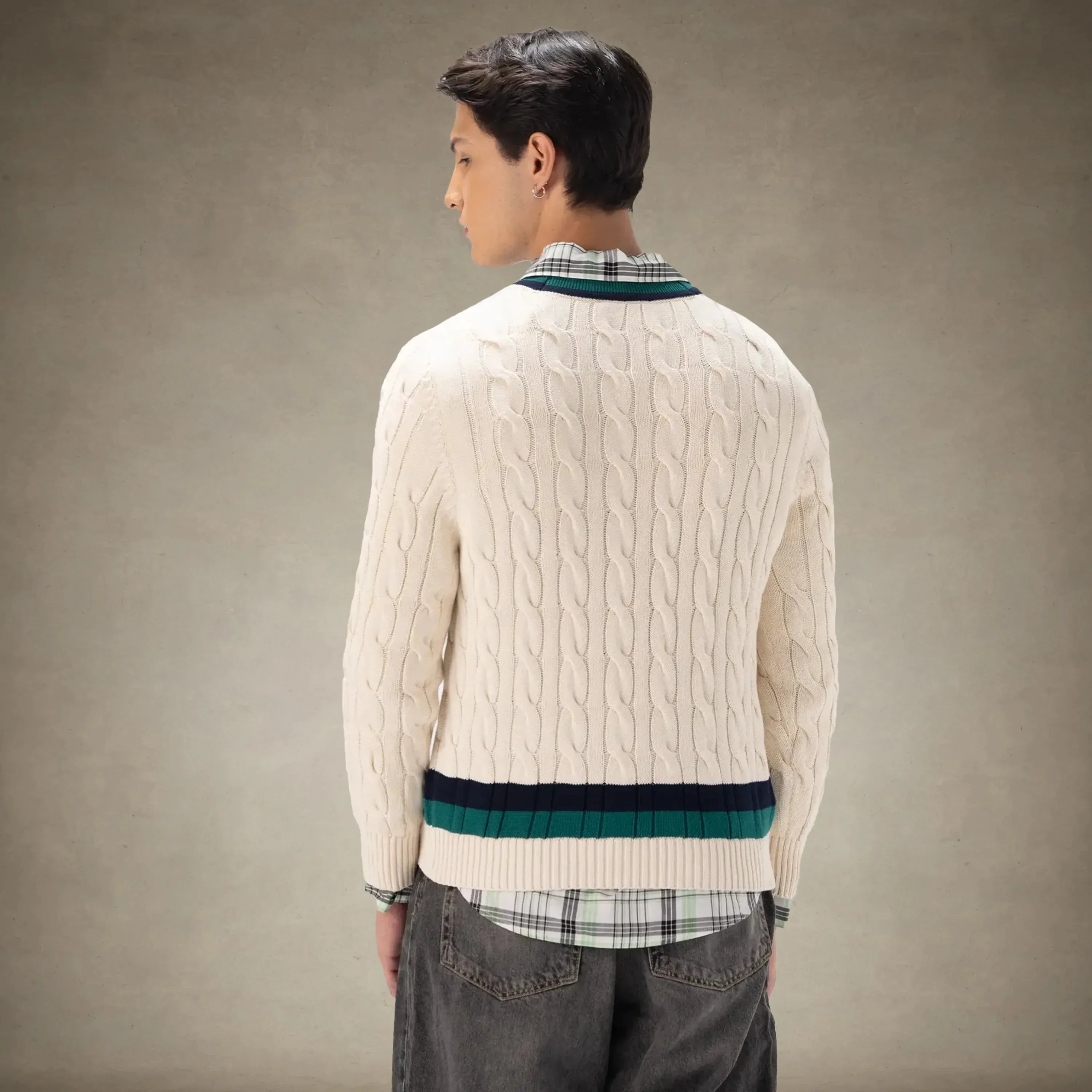 Men's Cable Knit Cricket Sweater - Image 5