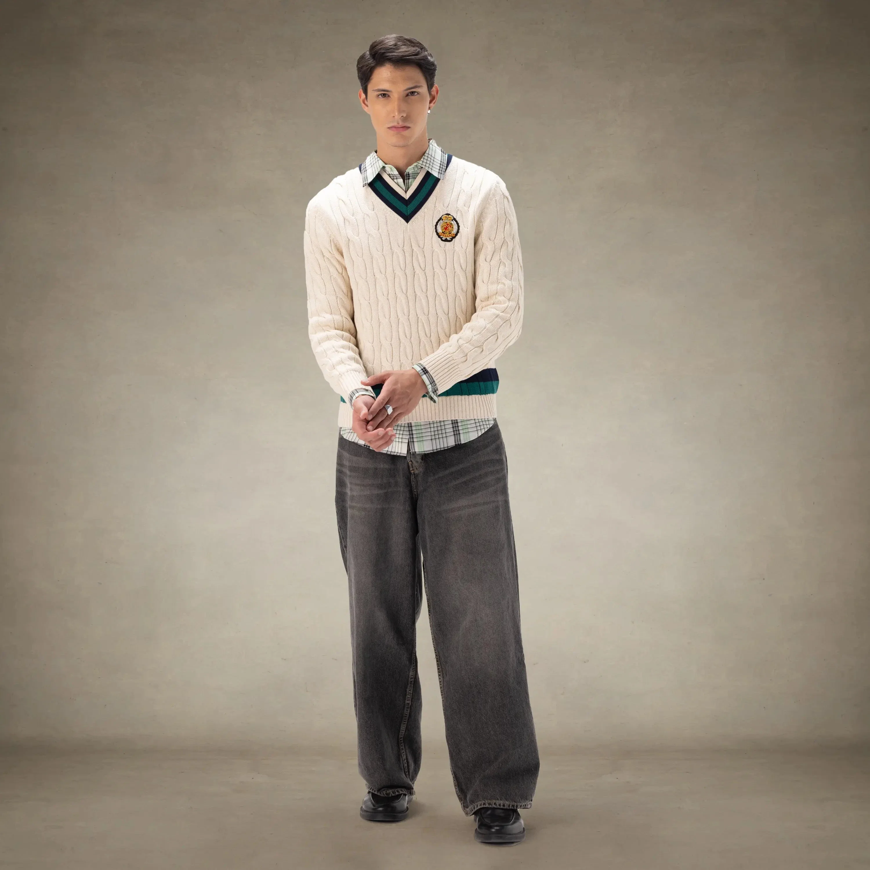 Men's Cable Knit Cricket Sweater - Image 6