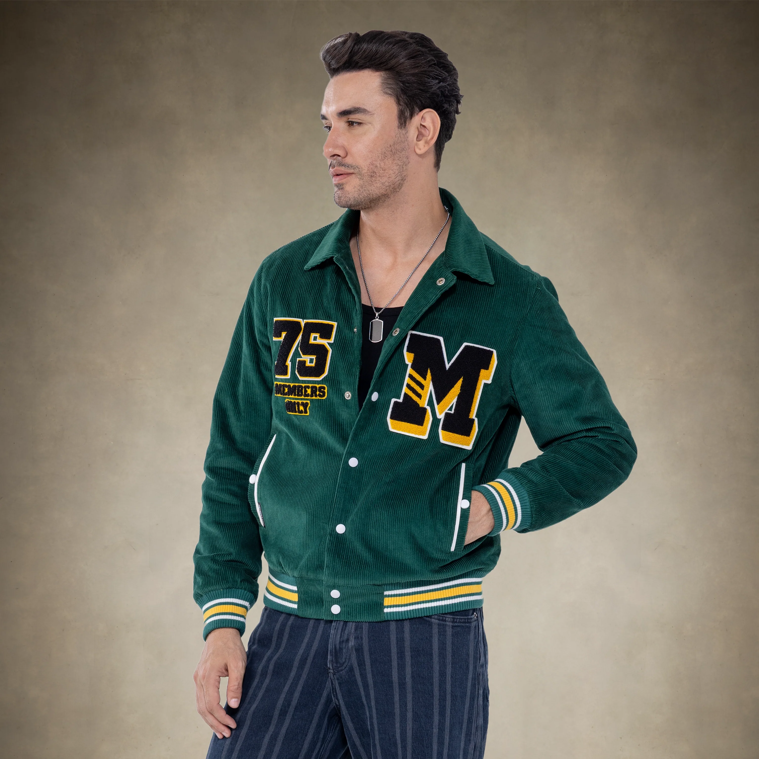 Men's Corduroy Varsity Jacket - Image 23