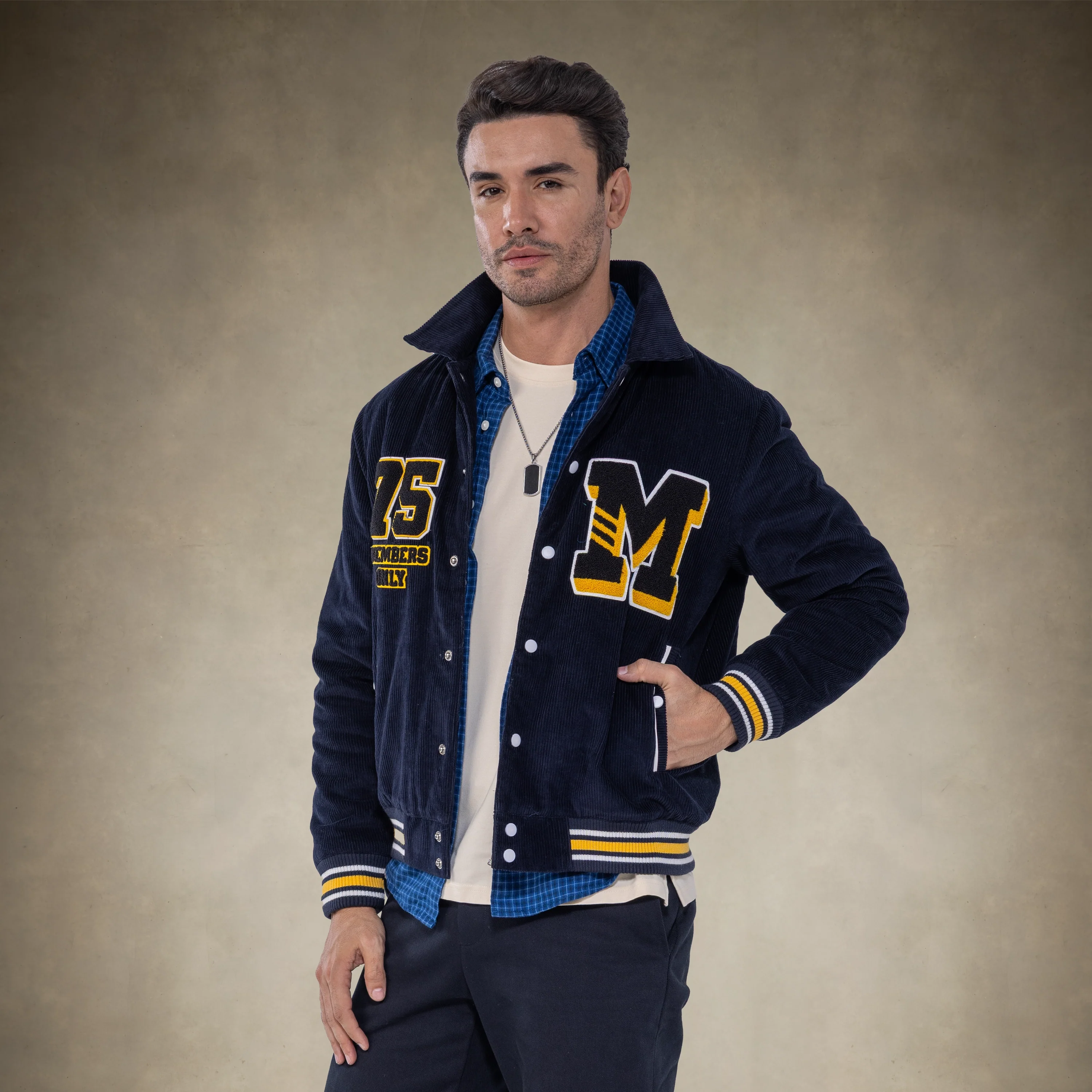 Men's Corduroy Varsity Jacket - Image 29