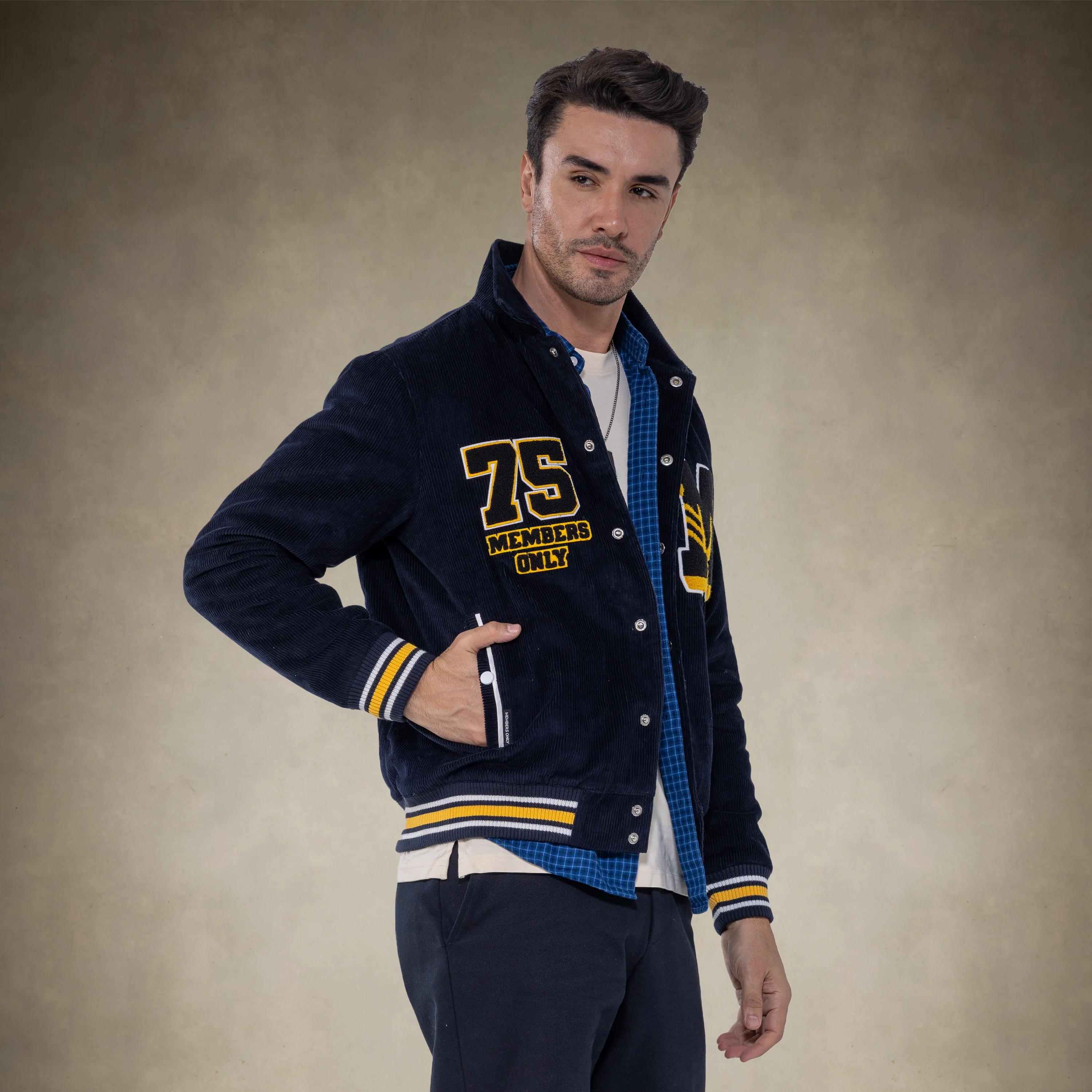 Men's Corduroy Varsity Jacket - Image 30
