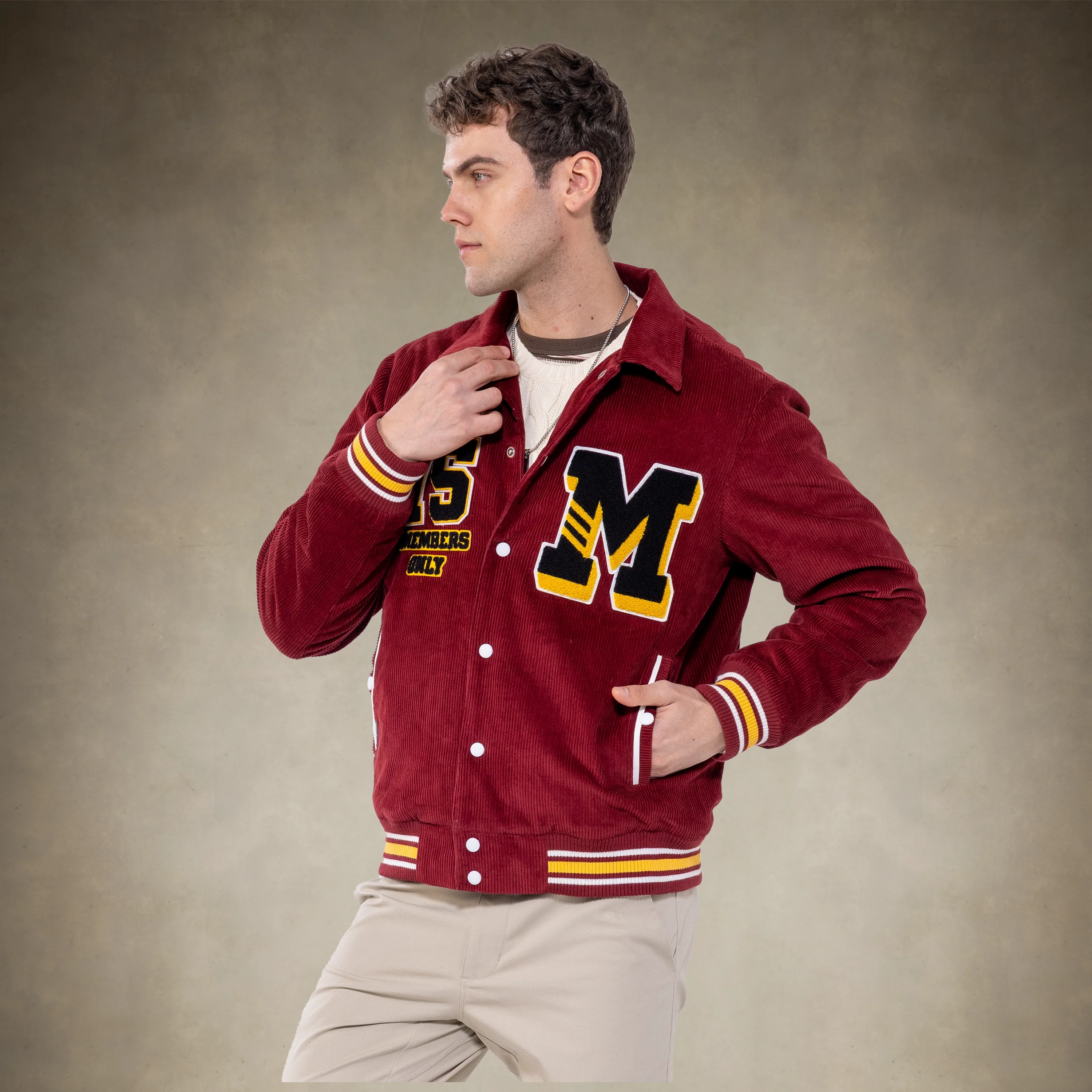 Men's Corduroy Varsity Jacket - Image 33