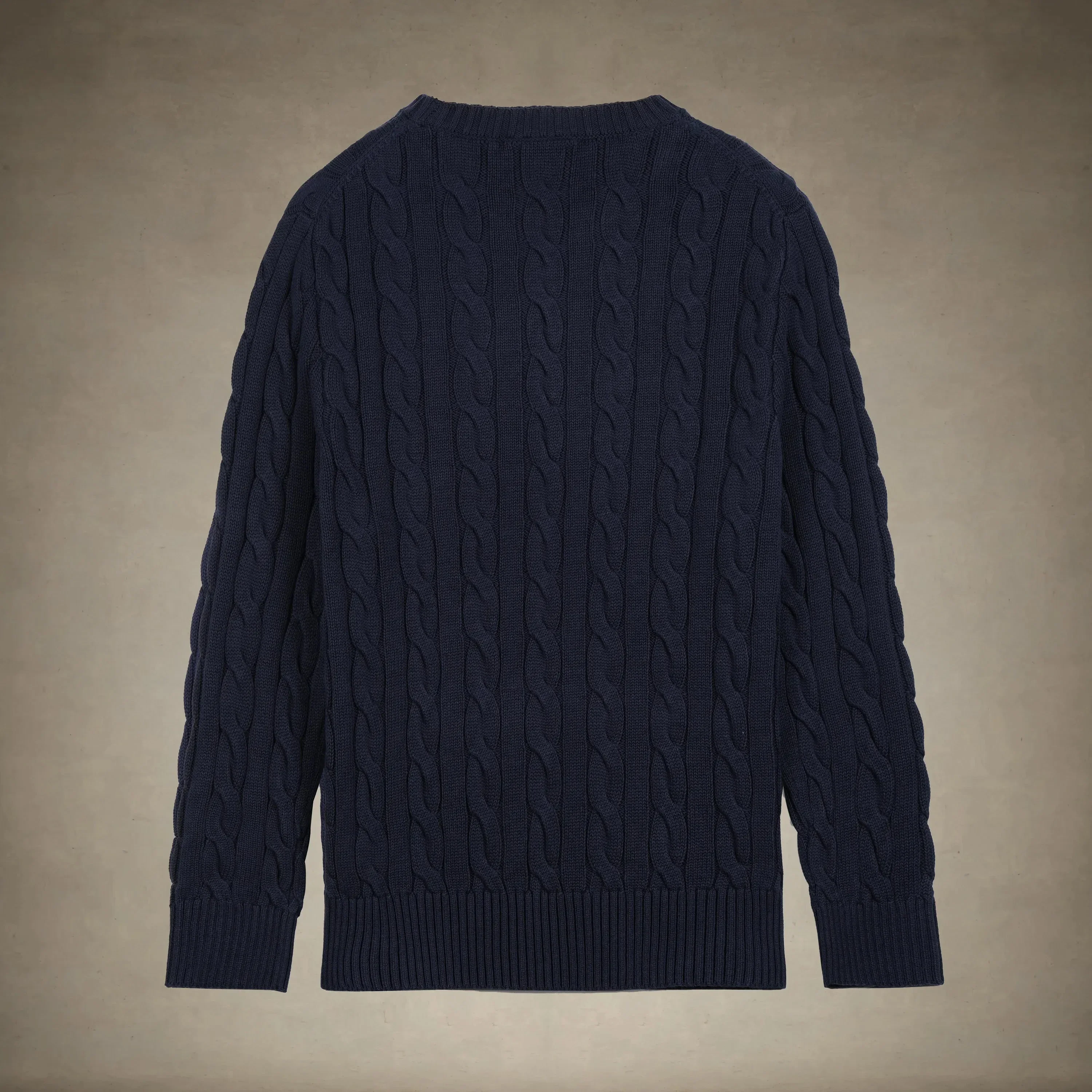 Men's Crew Neck Cable Sweater - Image 18