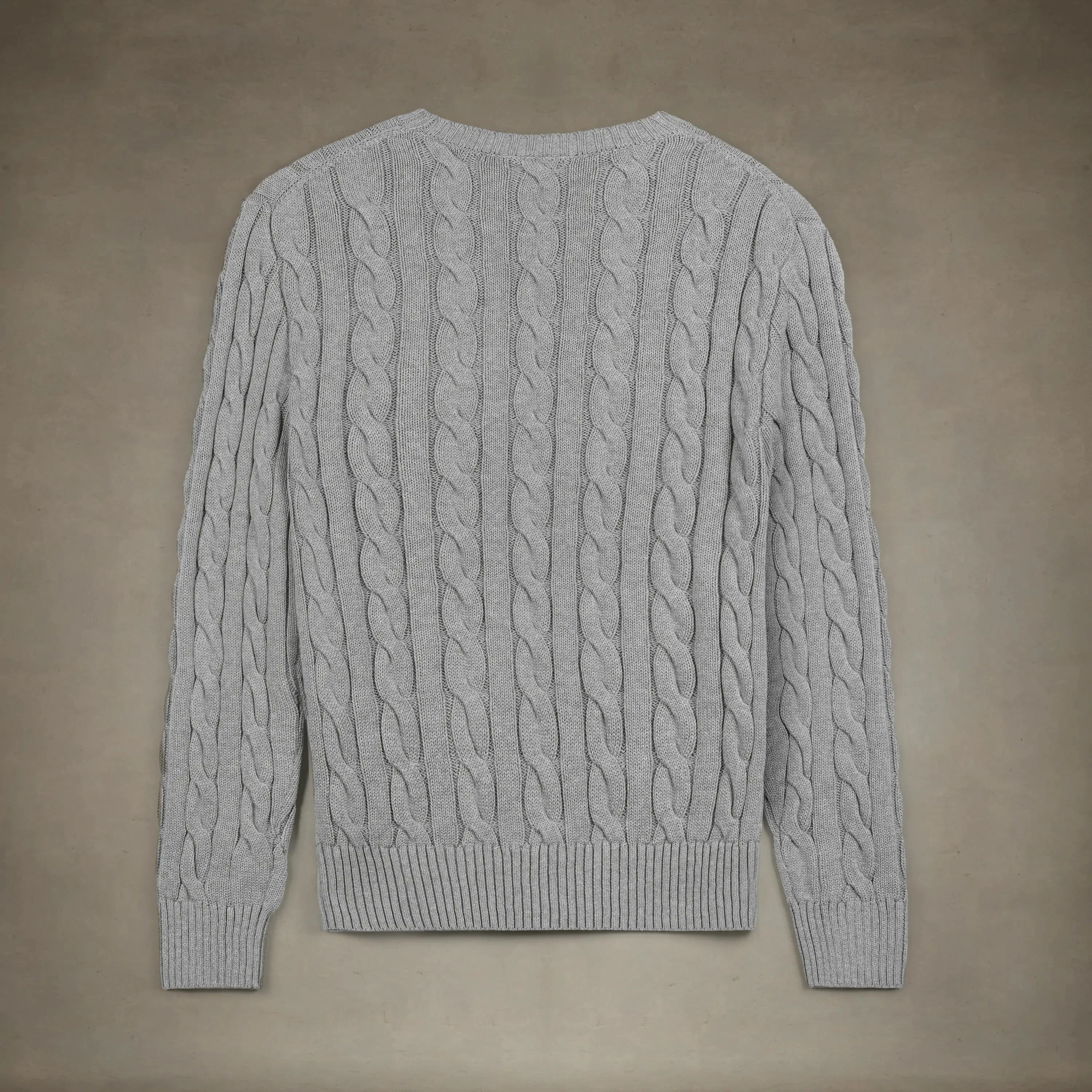 Men's Crew Neck Cable Sweater - Image 24