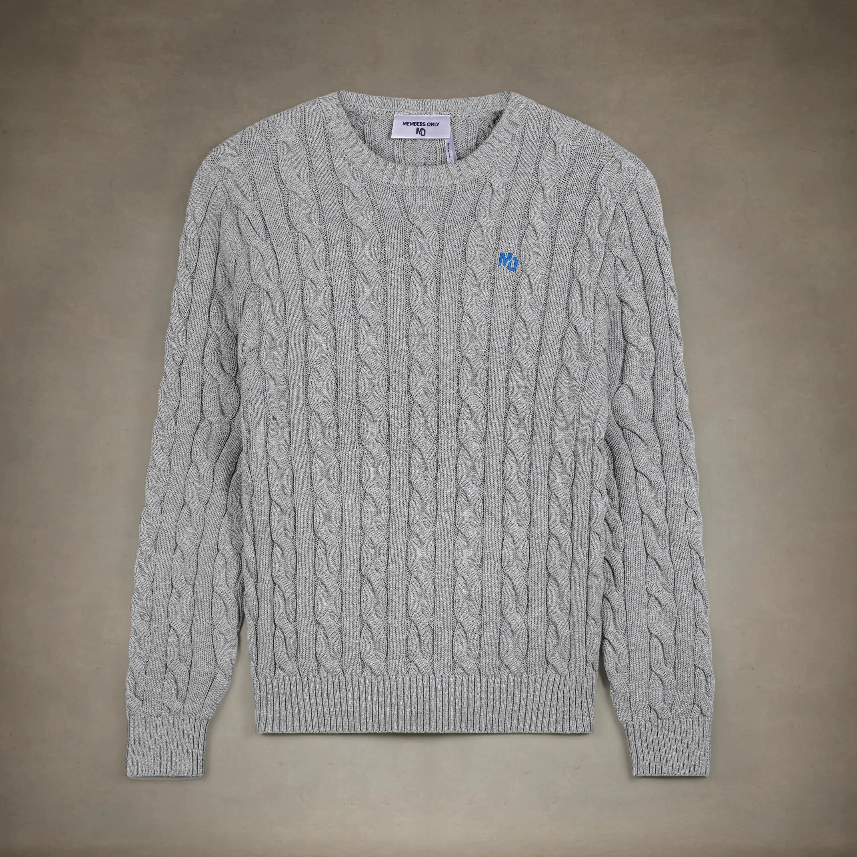 Men's Crew Neck Cable Sweater - Image 4