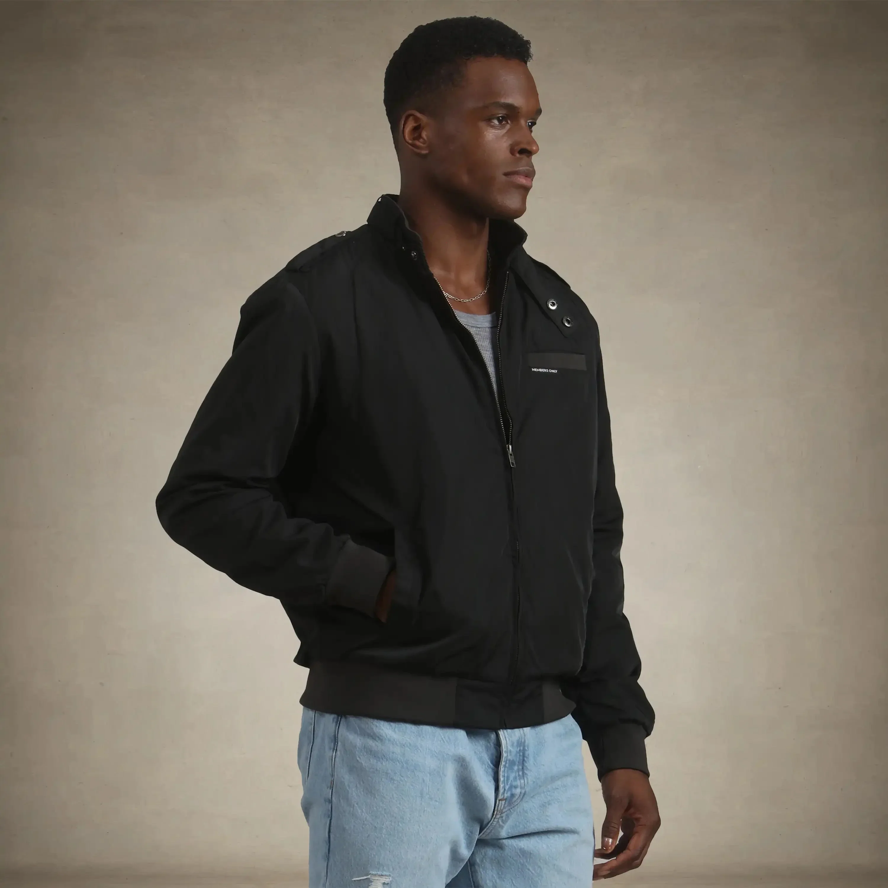 Men's Iconic Racer Quilted Lining Jacket - Image 30