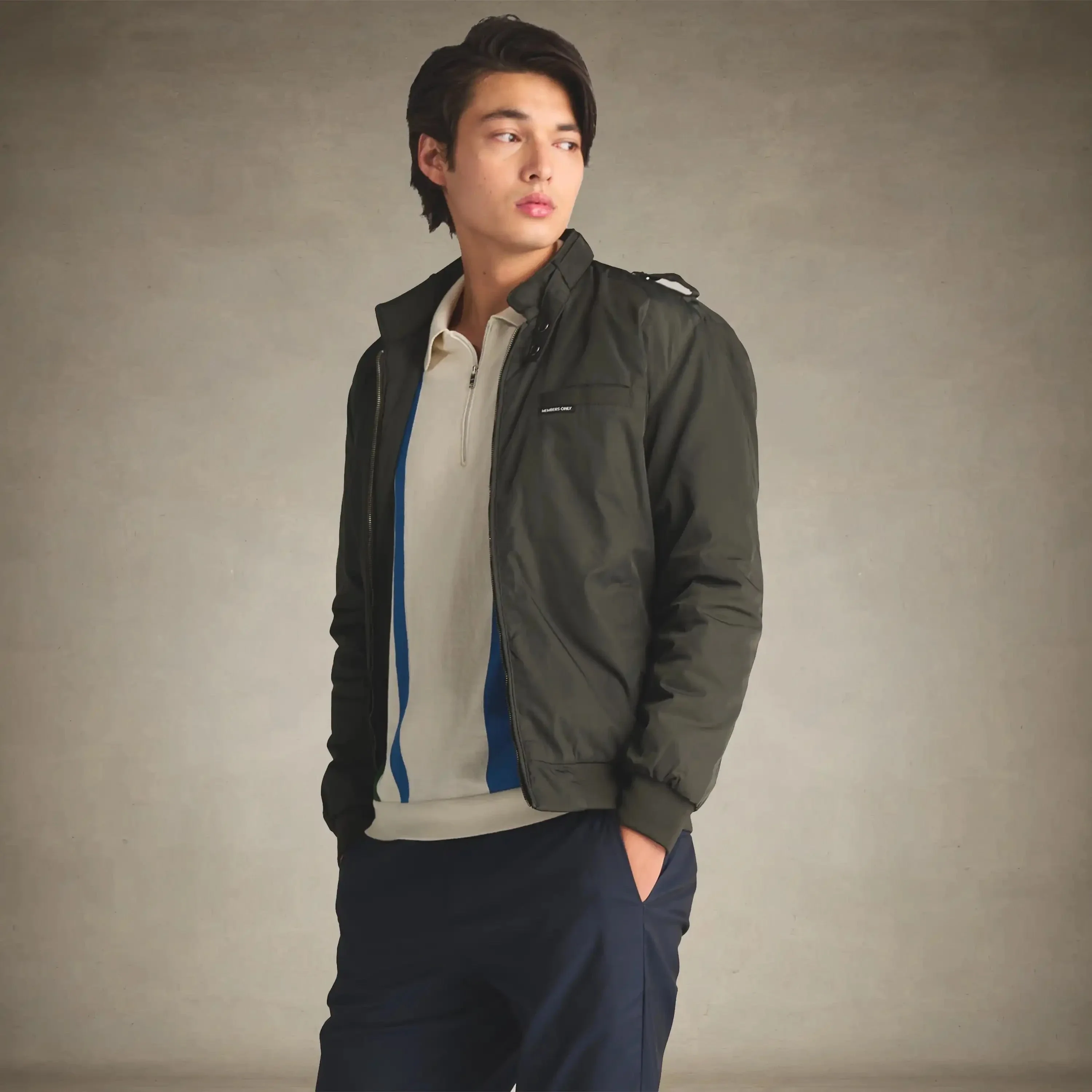 Men's Iconic Racer Quilted Lining Jacket - Image 4