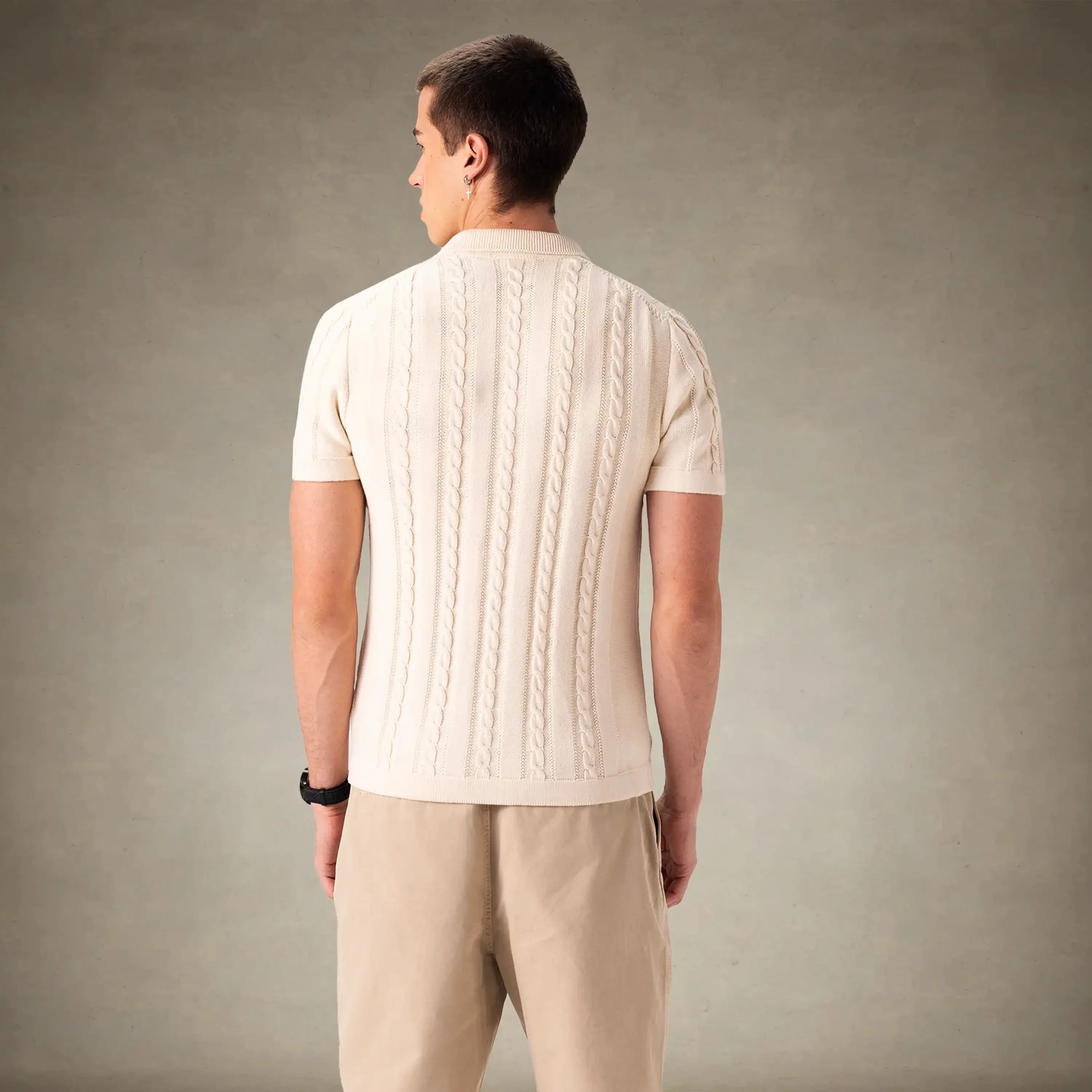 Men's JC Polo Cable Sweater - Image 17