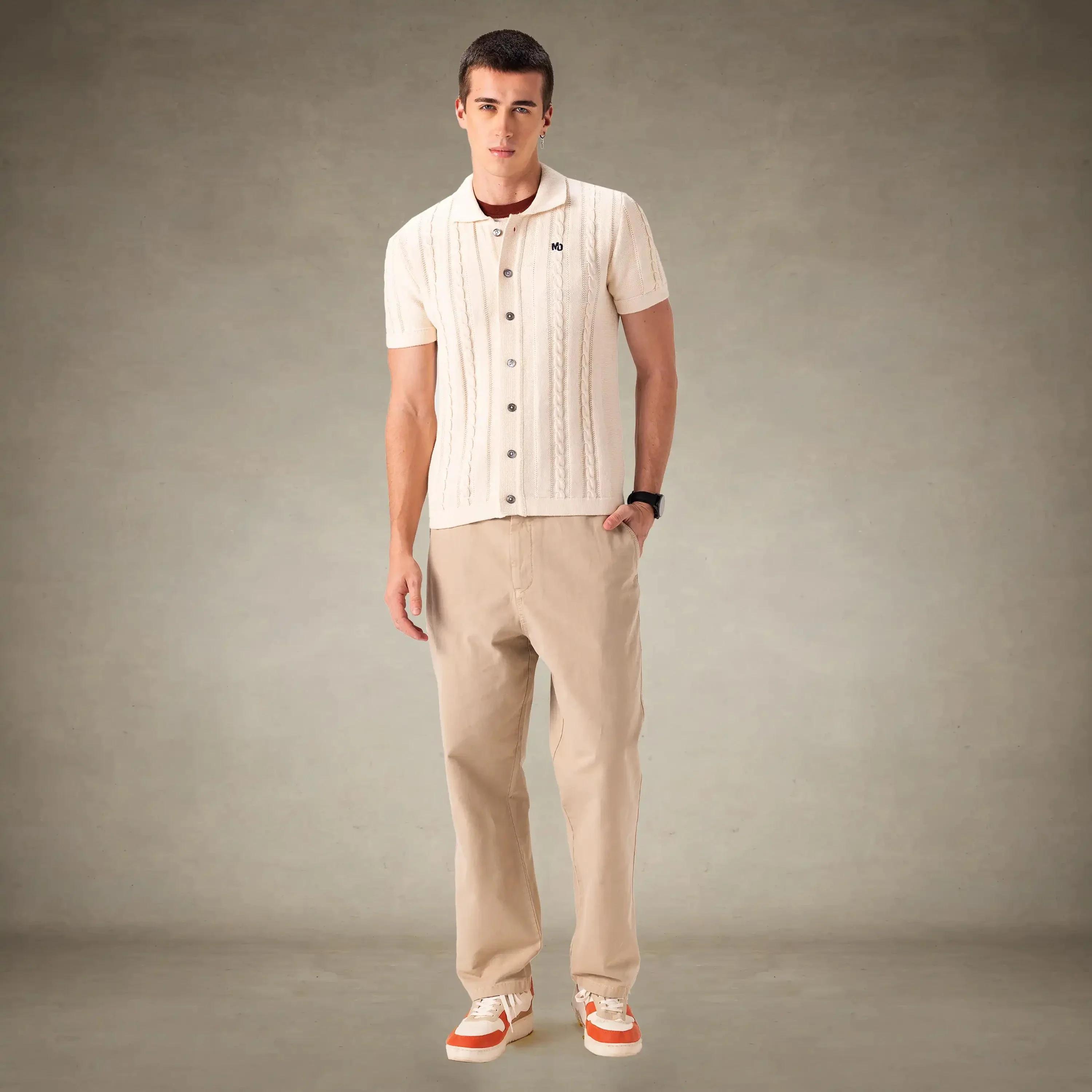 Men's JC Polo Cable Sweater - Image 18