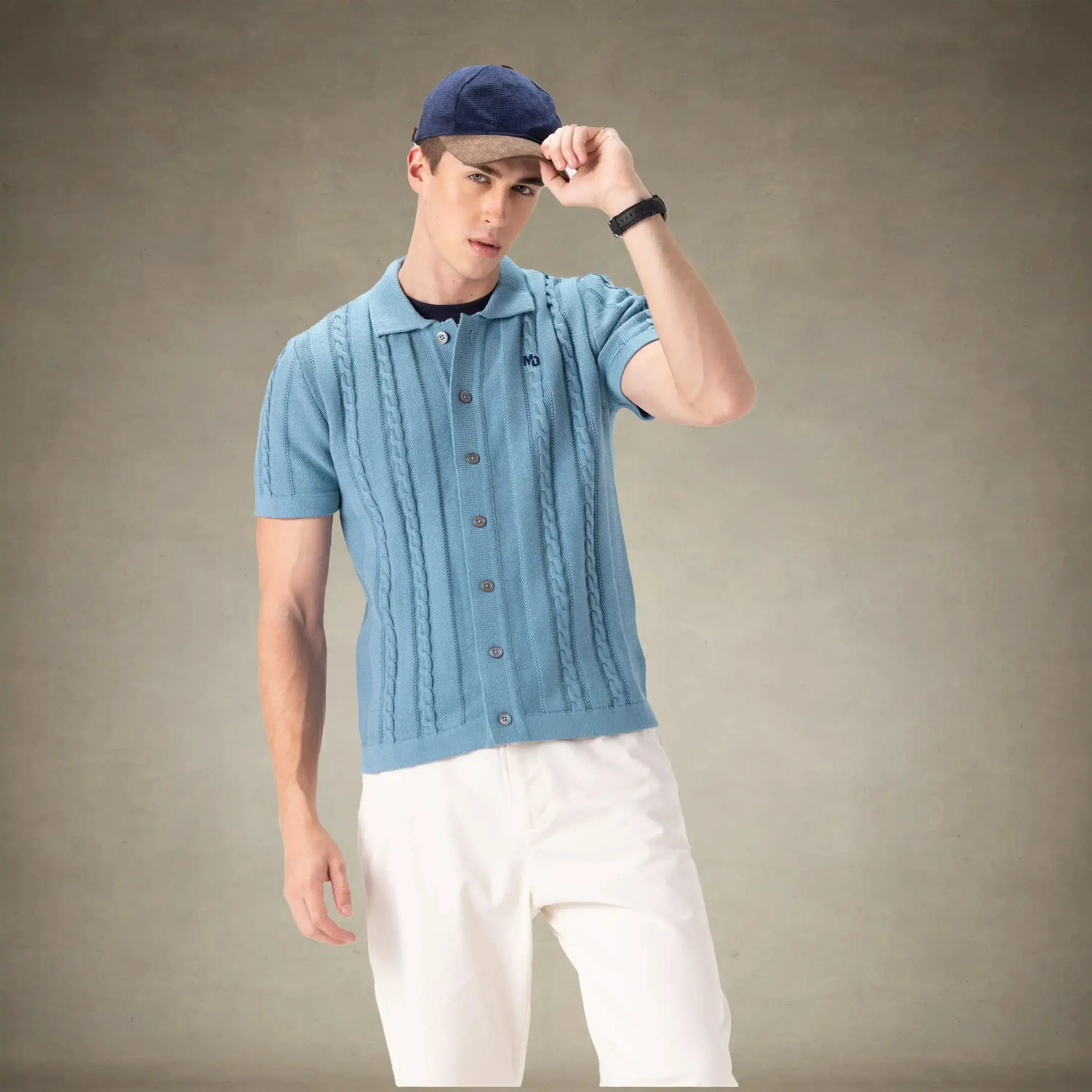 Men's JC Polo Cable Sweater - Image 23