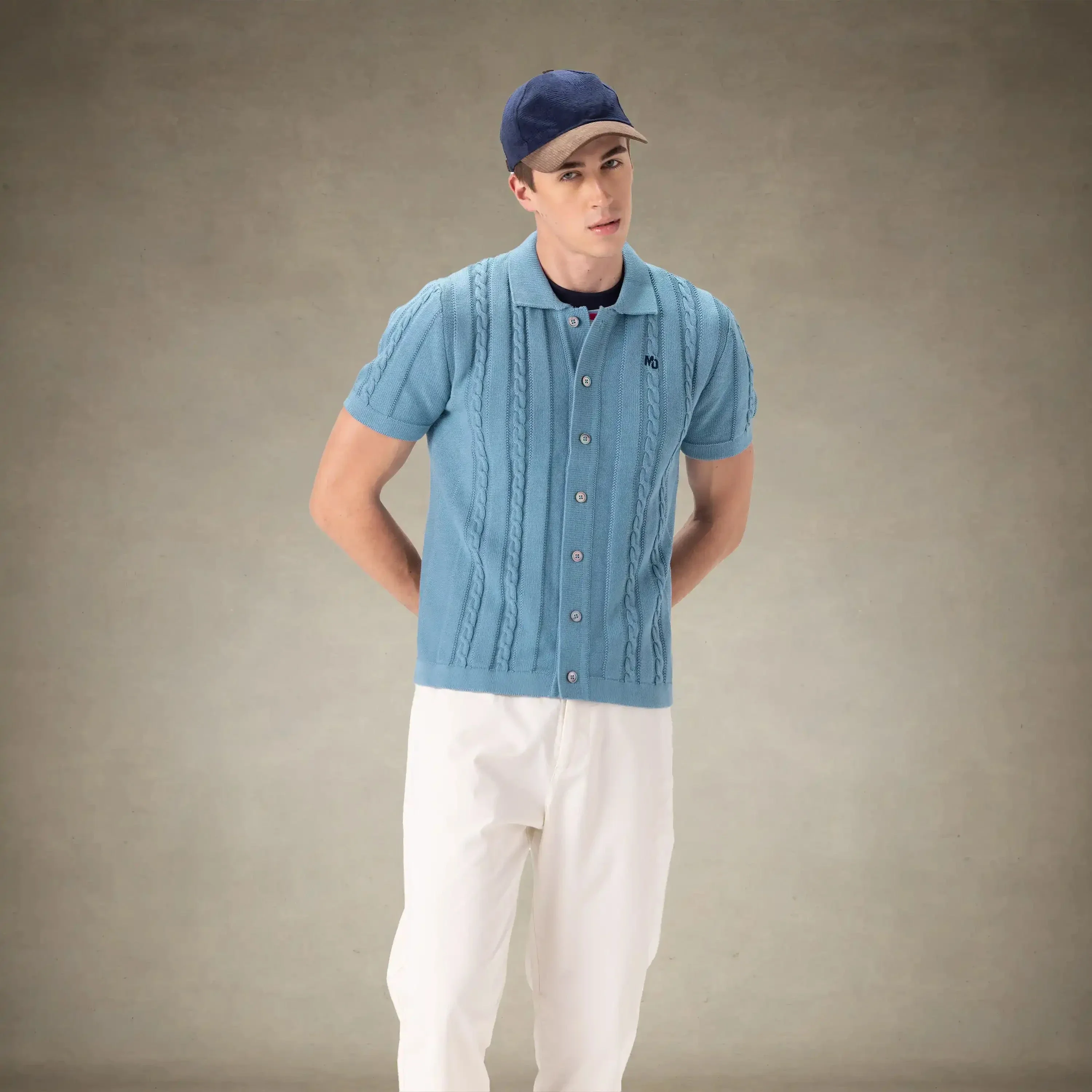 Men's JC Polo Cable Sweater - Image 24
