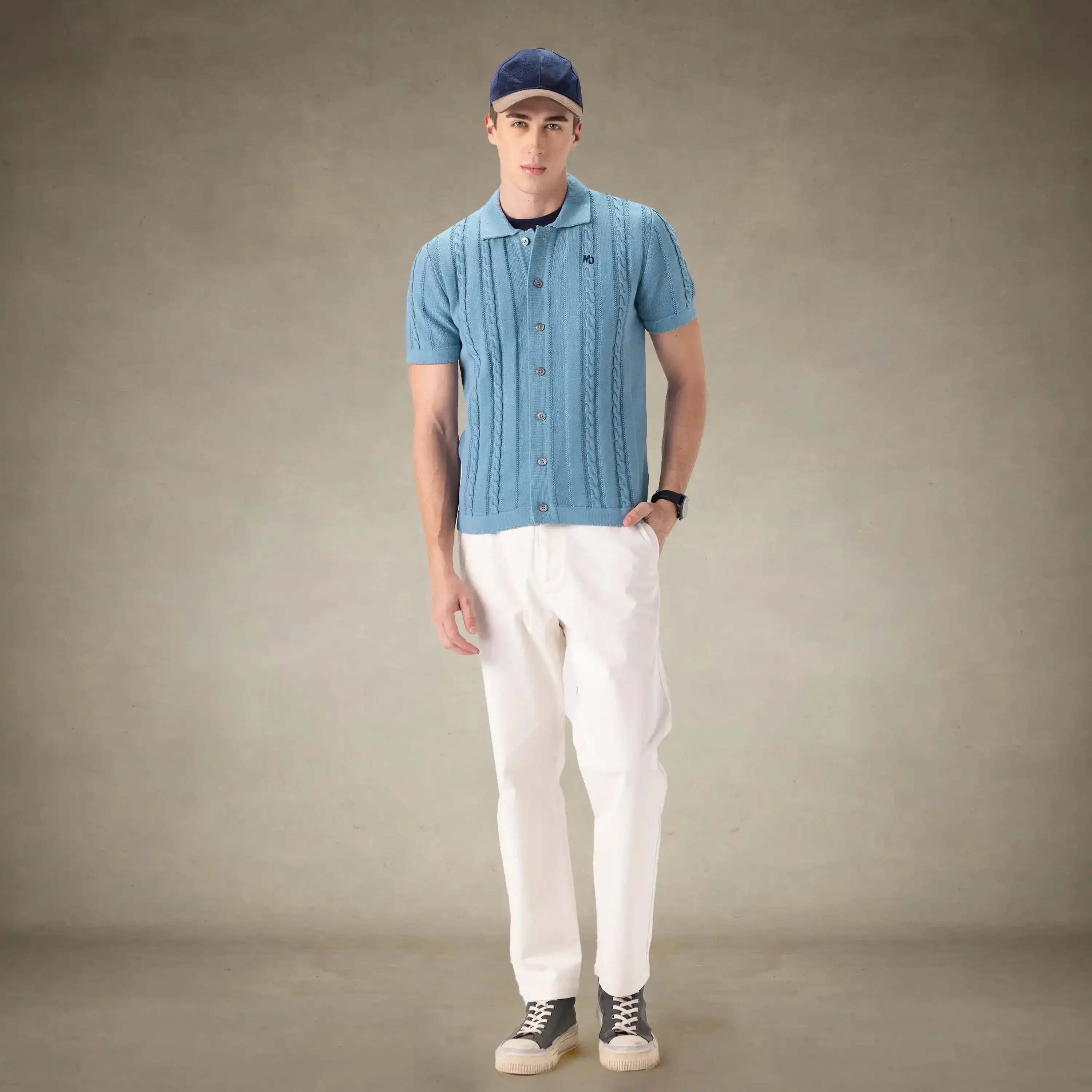 Men's JC Polo Cable Sweater - Image 26