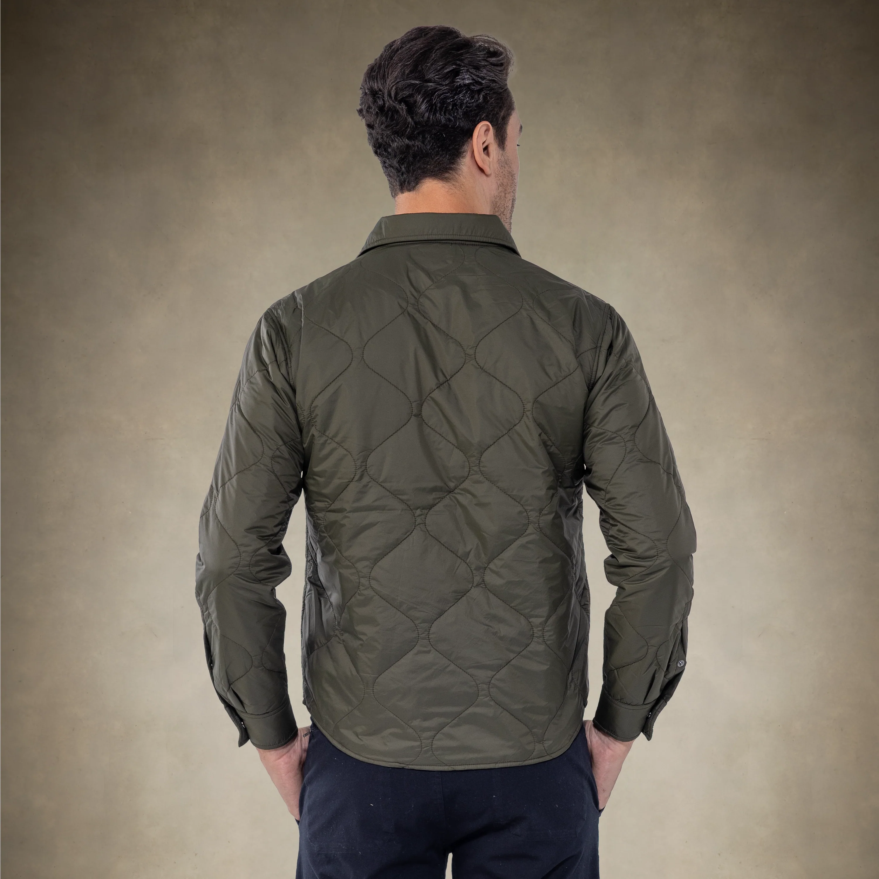 Men's Quilted Shirt Jacket - Image 14