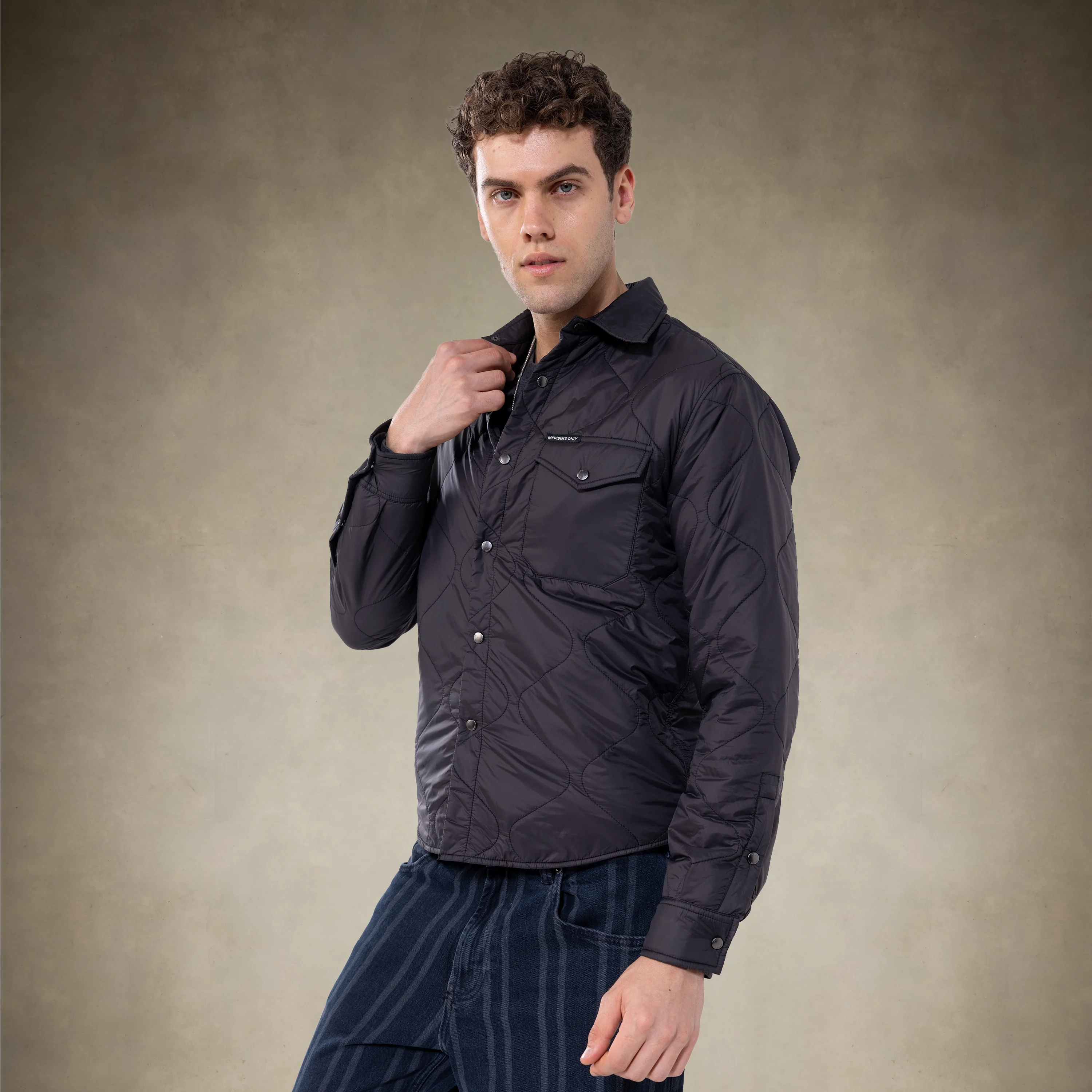Men's Quilted Shirt Jacket - Image 4