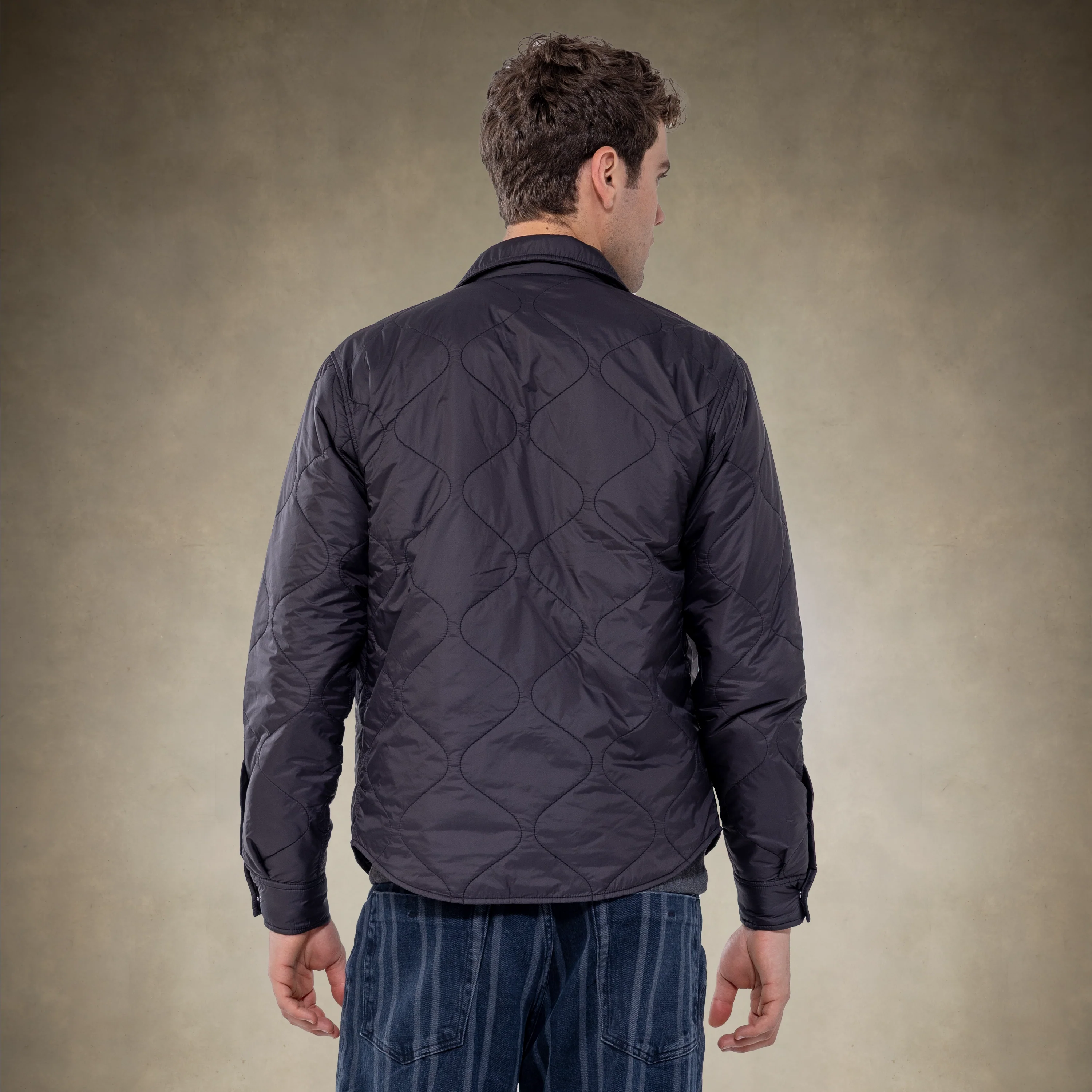 Men's Quilted Shirt Jacket - Image 5
