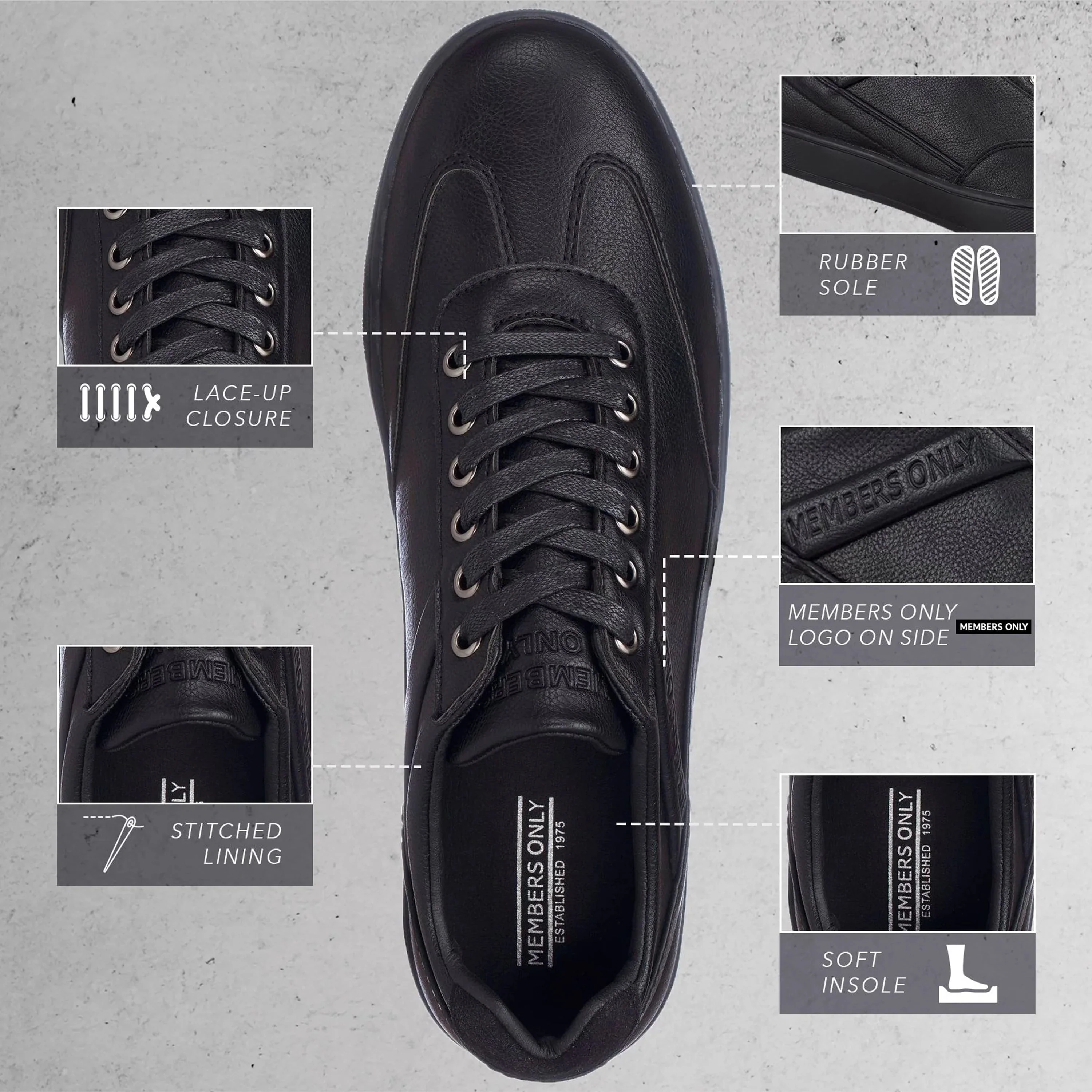 Men's Retro Low Top Court Sneakers - FINAL SALE - Image 5