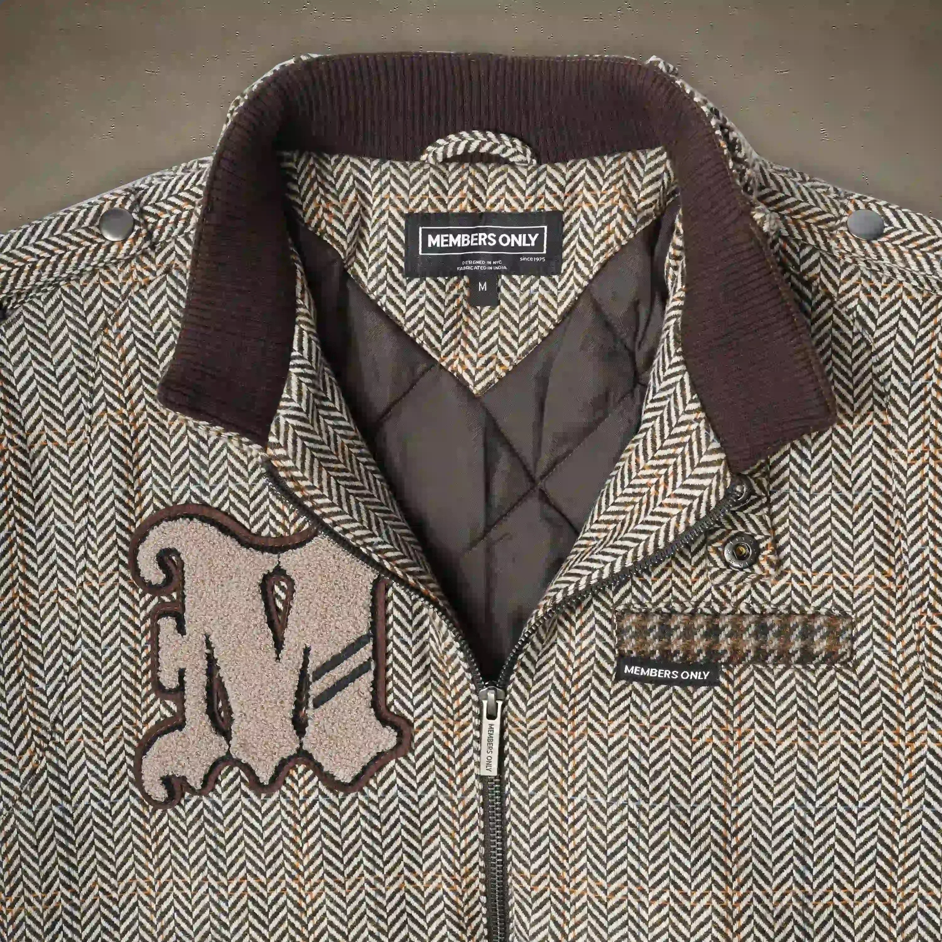 Men's Tweed Varsity Jacket - Image 3