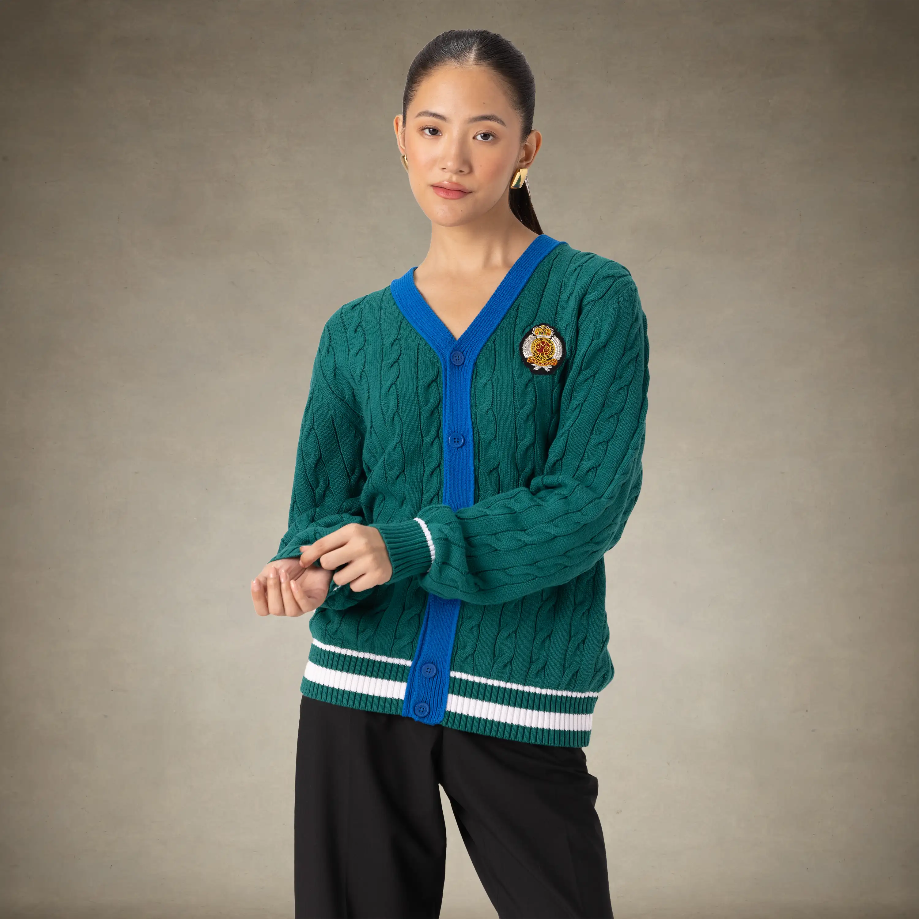 Women's Cable Knit Cardigan - Image 11