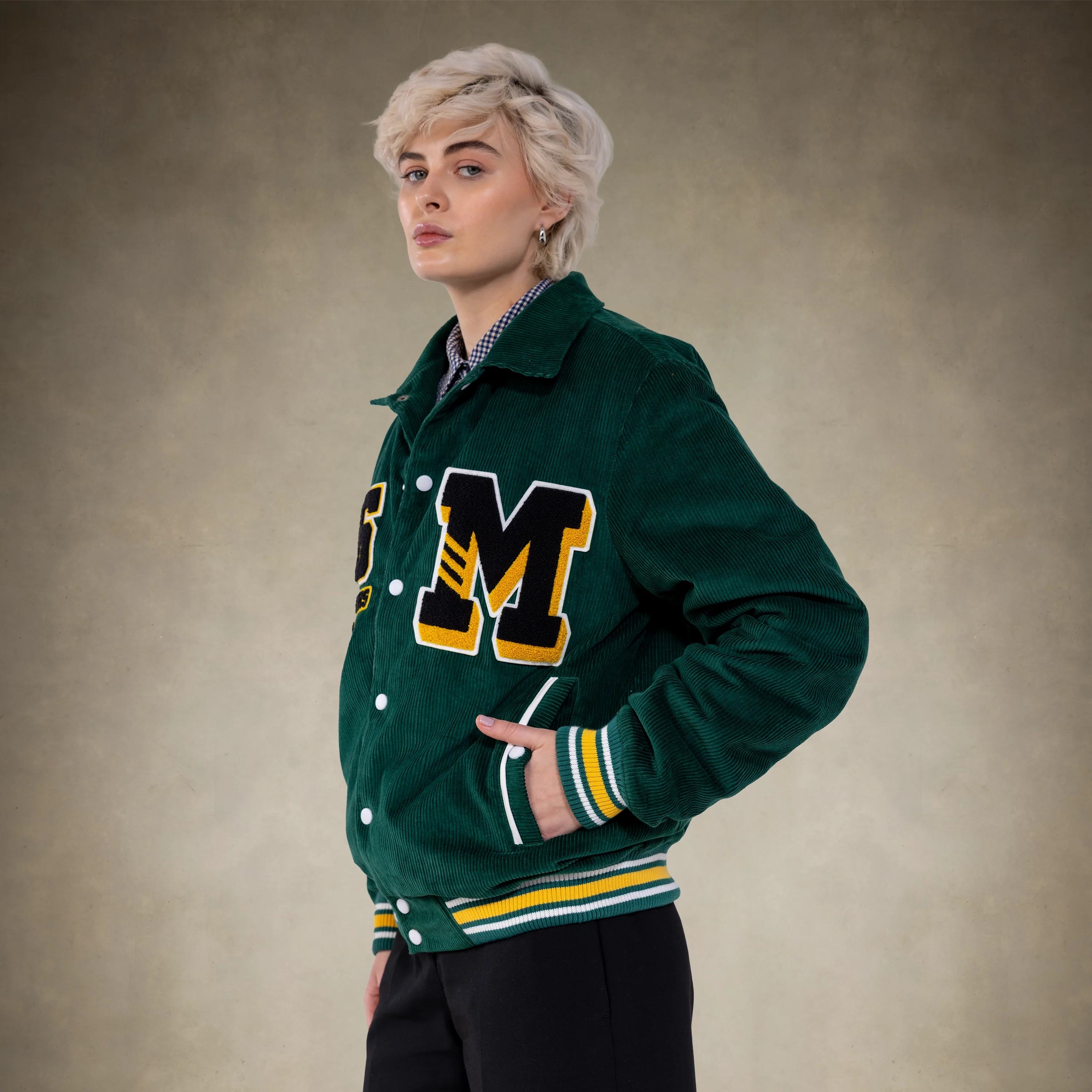 Women's Corduroy Varsity Jacket - Image 10