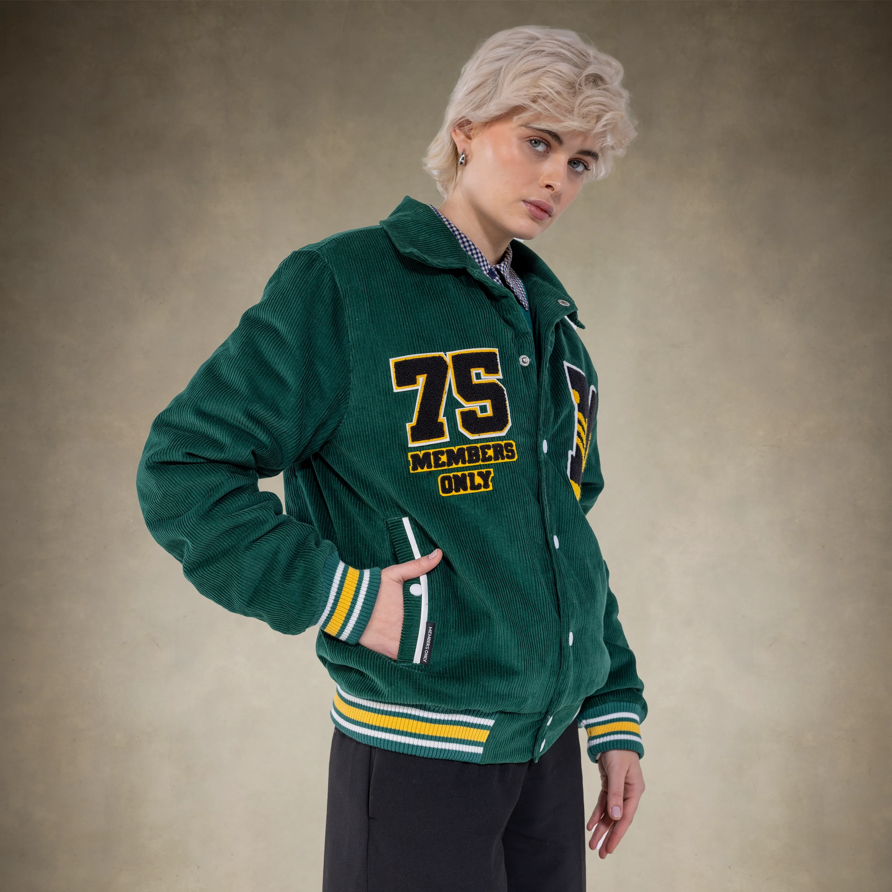 Women's Corduroy Varsity Jacket - Image 11