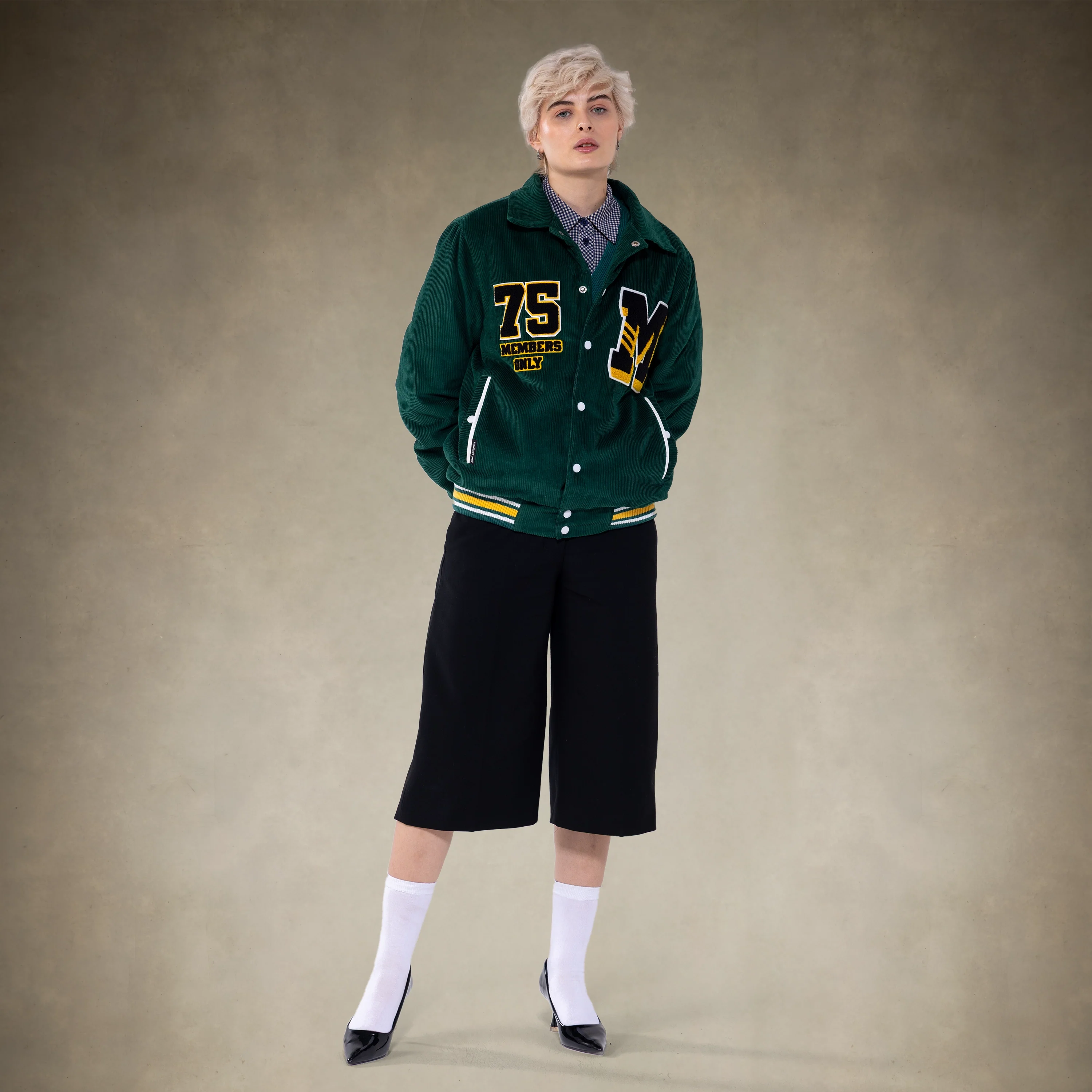 Women's Corduroy Varsity Jacket - Image 12