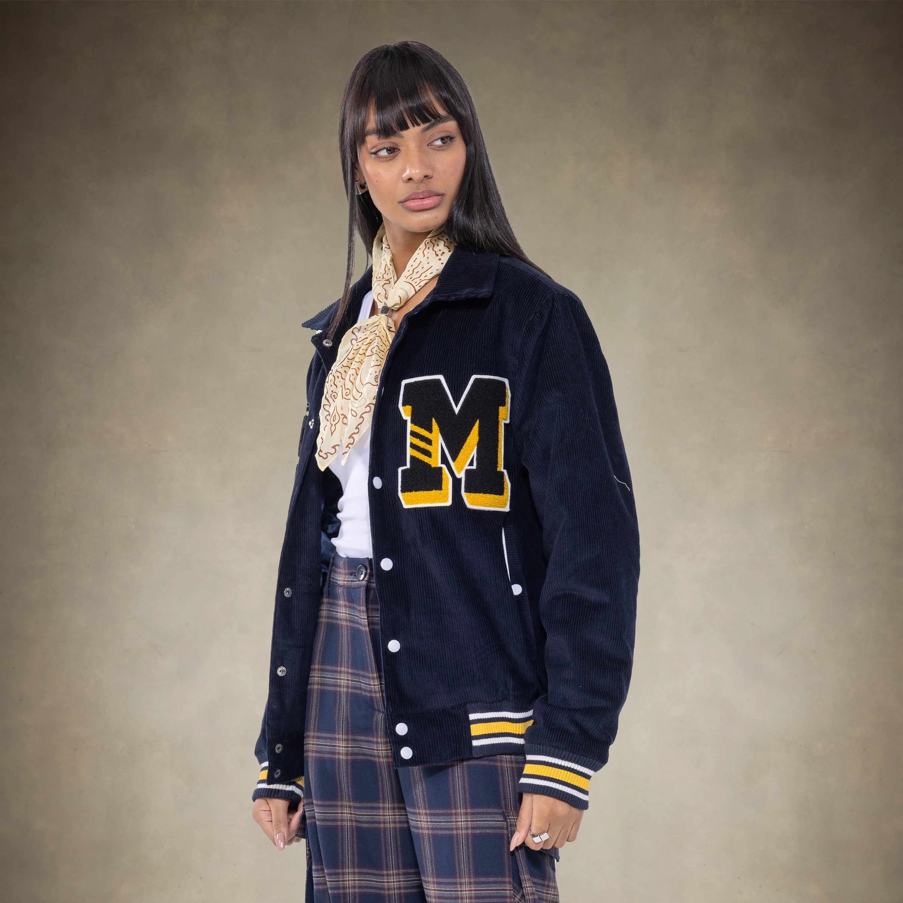 Women's Corduroy Varsity Jacket - Image 19