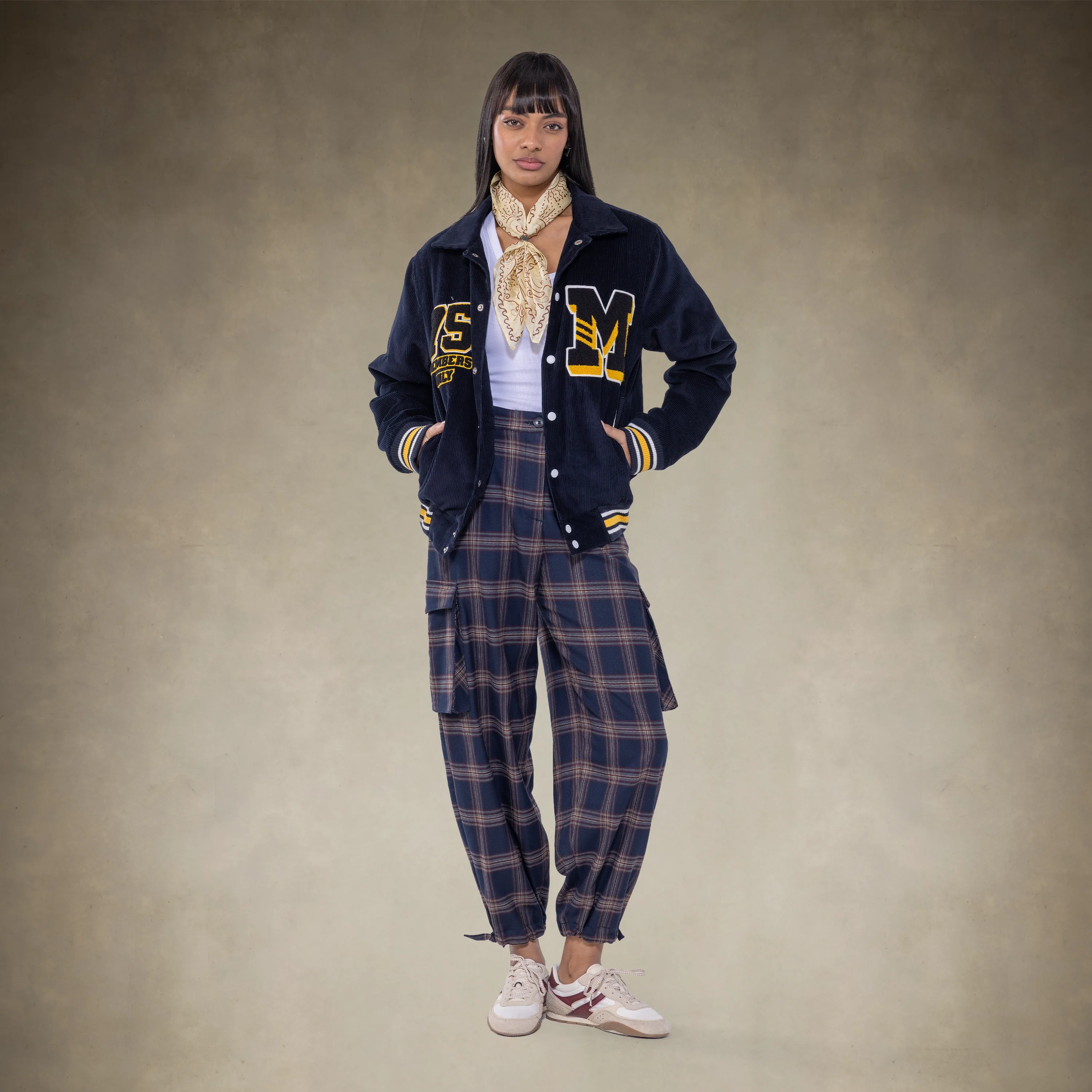 Women's Corduroy Varsity Jacket - Image 21