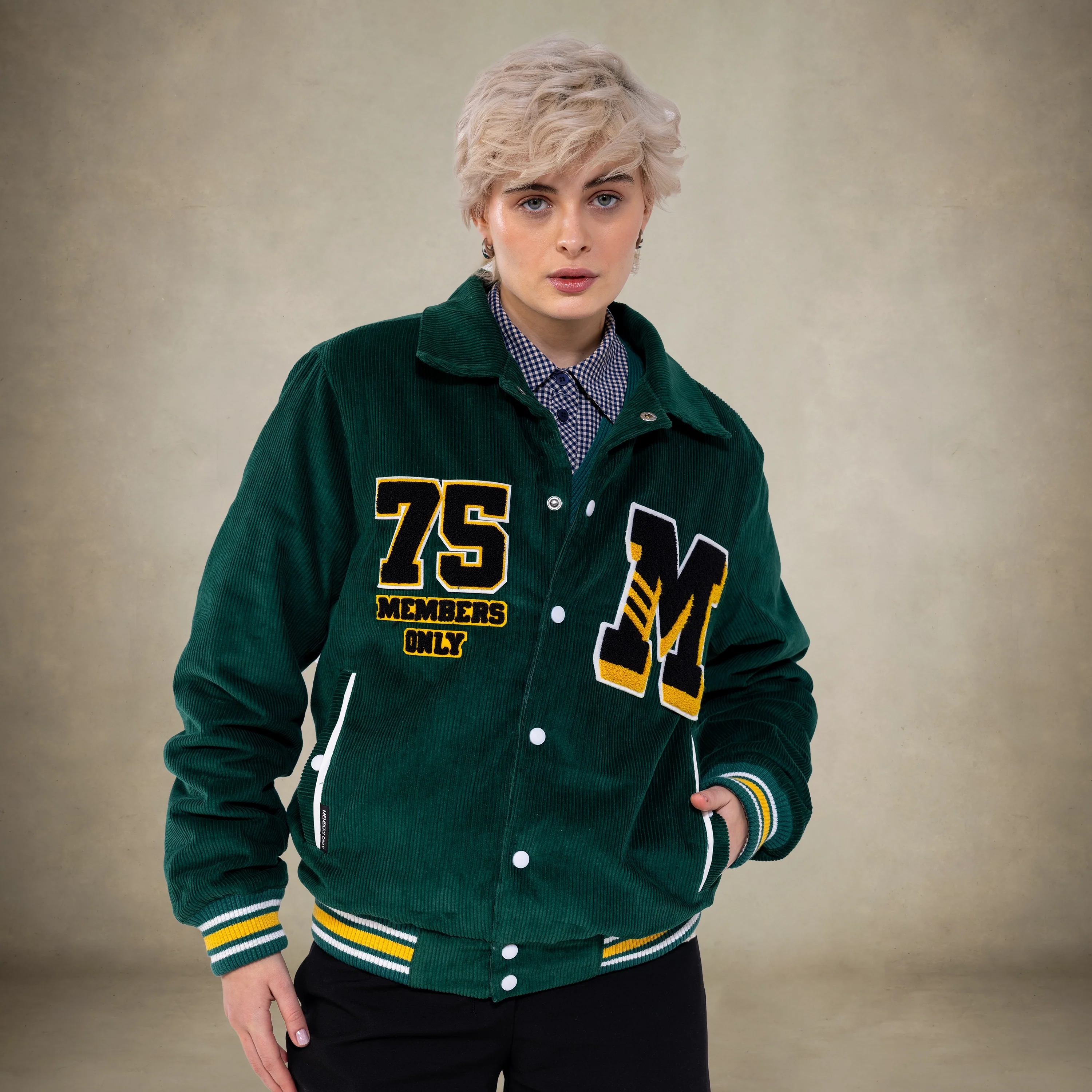 Women's Corduroy Varsity Jacket - Image 9