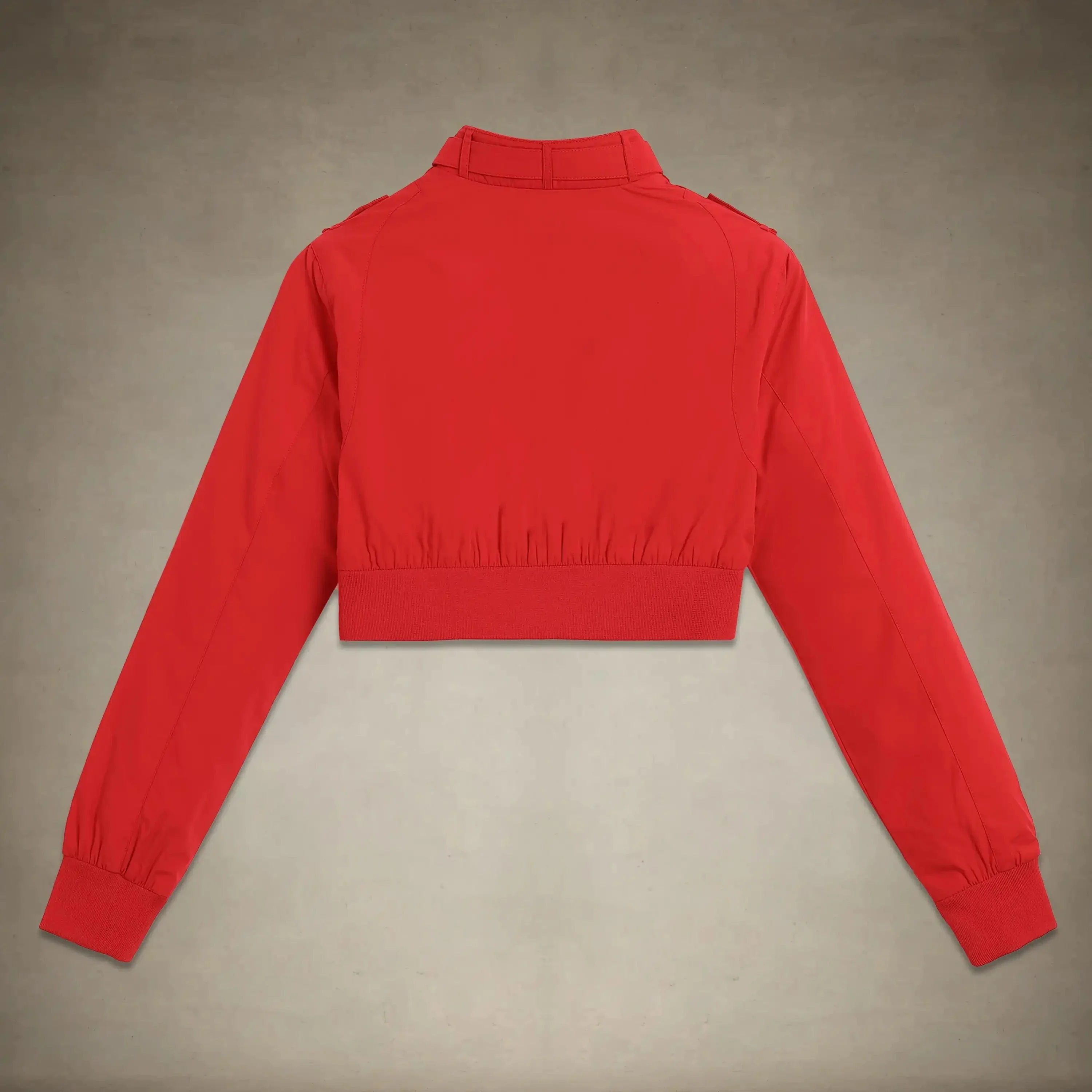 Women's Mini Cropped Racer Jacket - Image 12