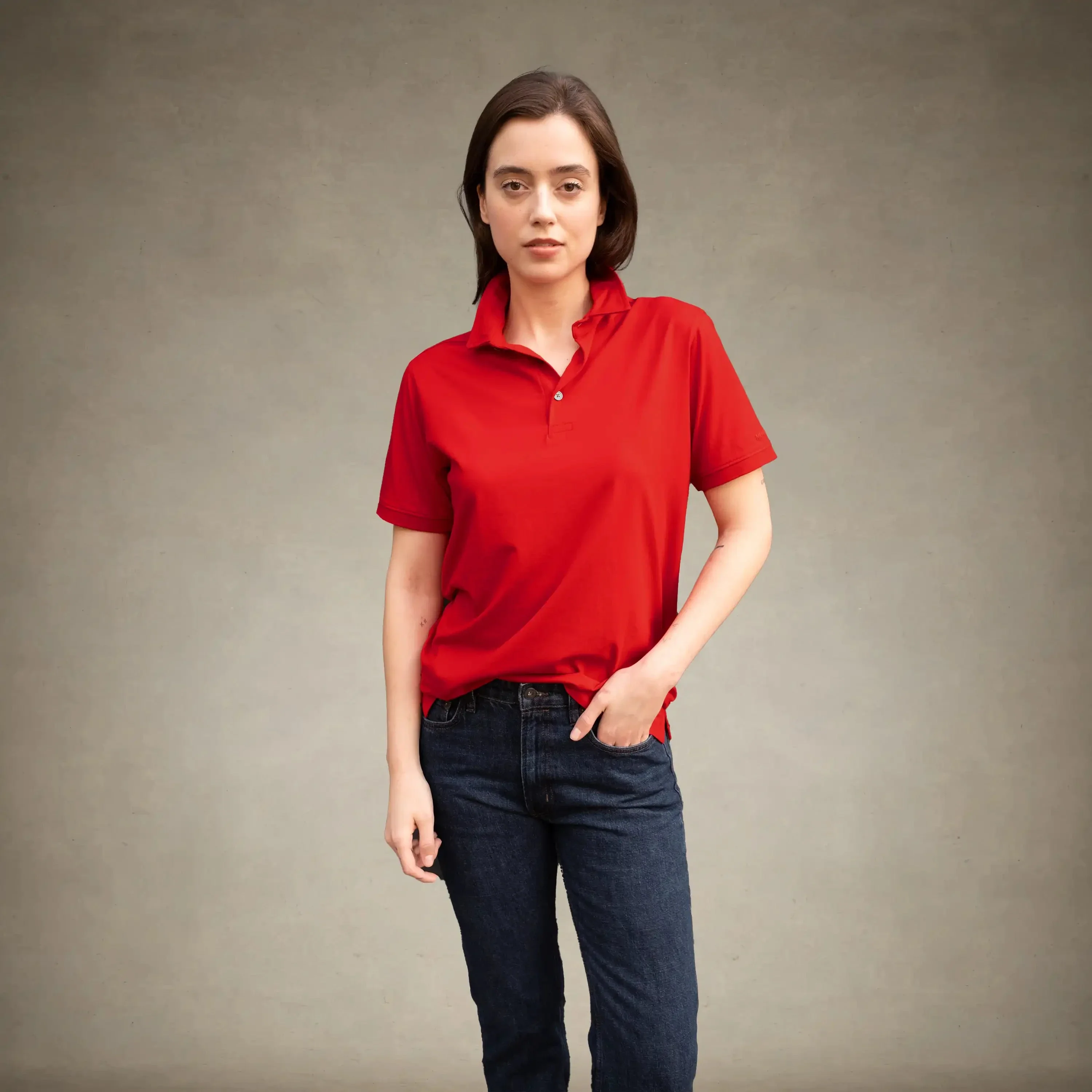 Women's Oversized Polo Shirt - Image 11